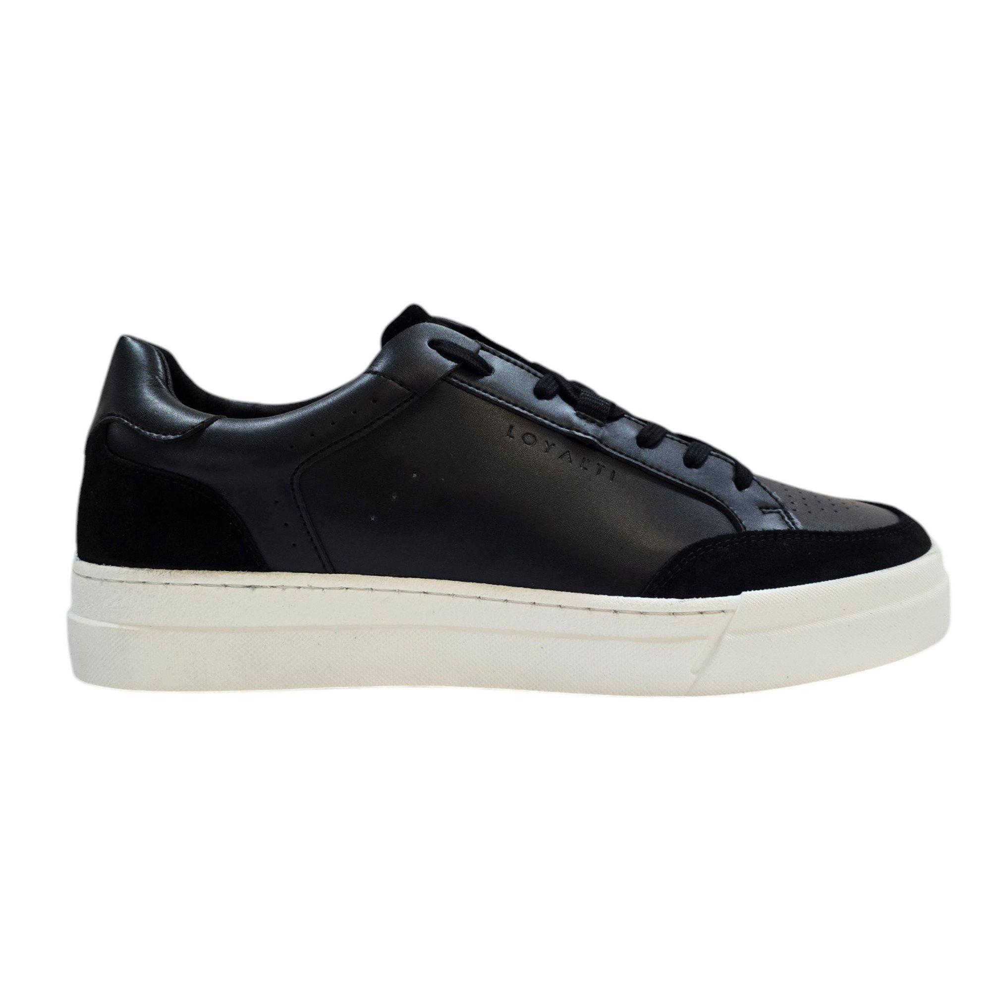 Loyalti Men's Braid Low-Top Trainers - Black/White - 11 (46)