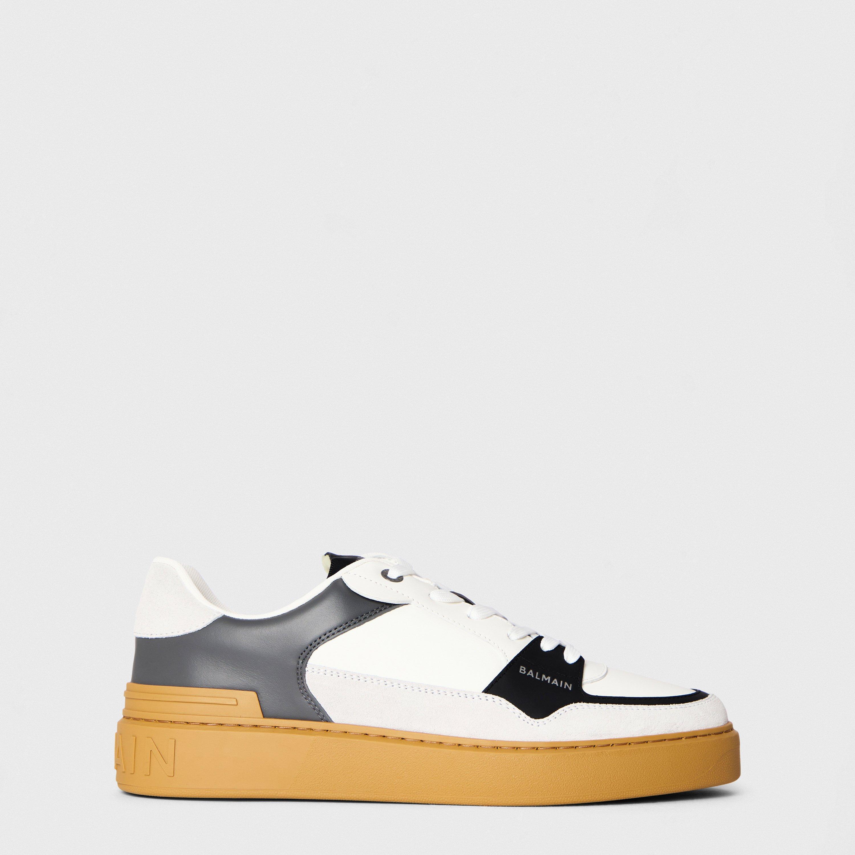Grey - Balmain - Men's B Court Flip Low-Top Trainers - 1