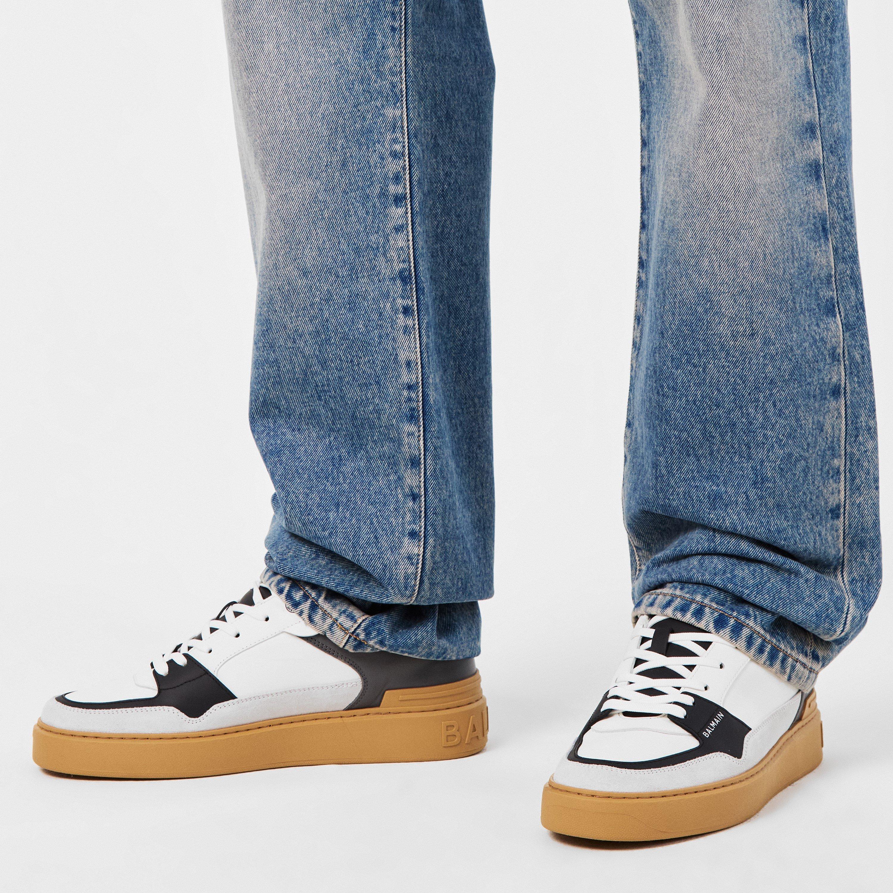 Grey - Balmain - Men's B Court Flip Low-Top Trainers - 3