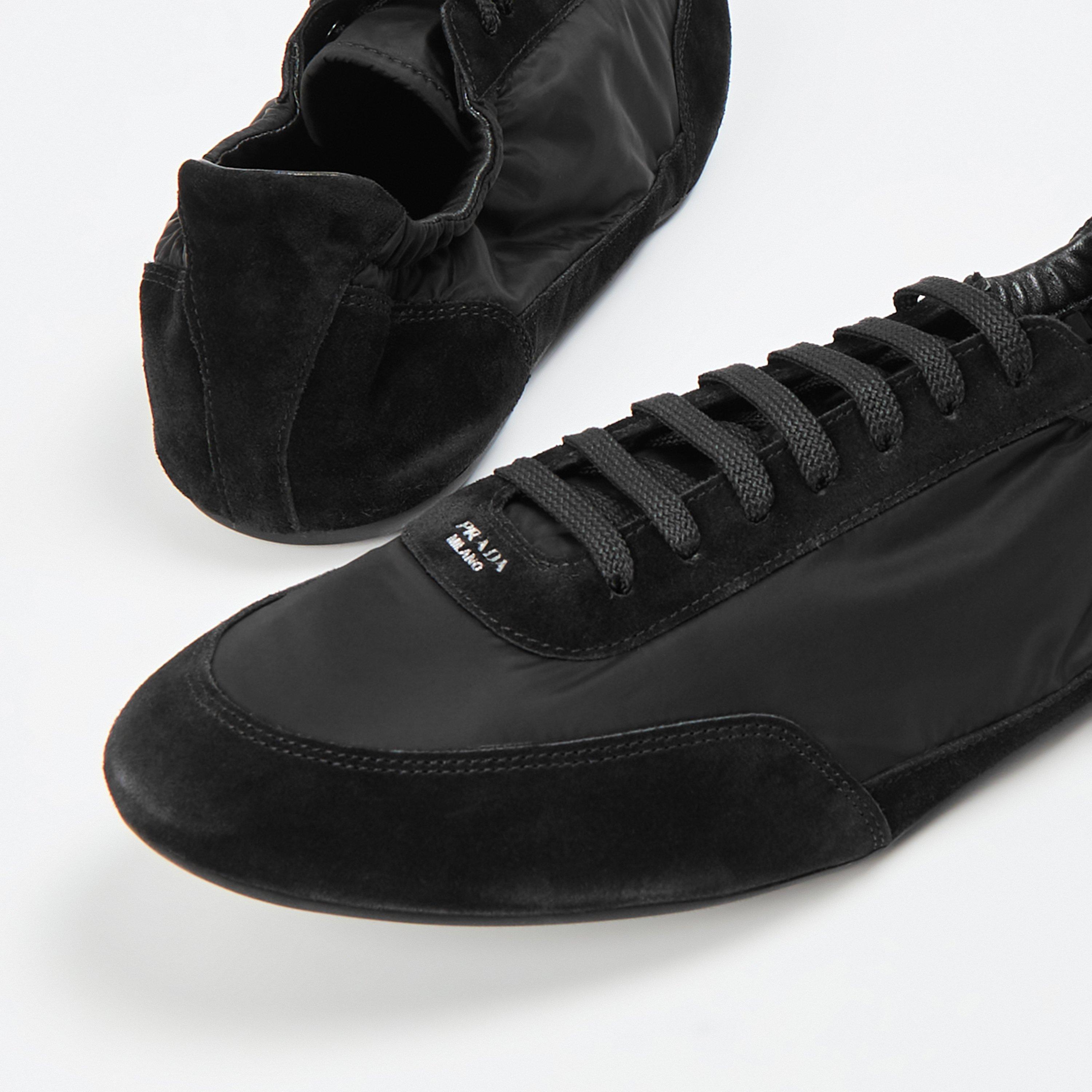 Black - Prada - Men's Low Trainers - 4