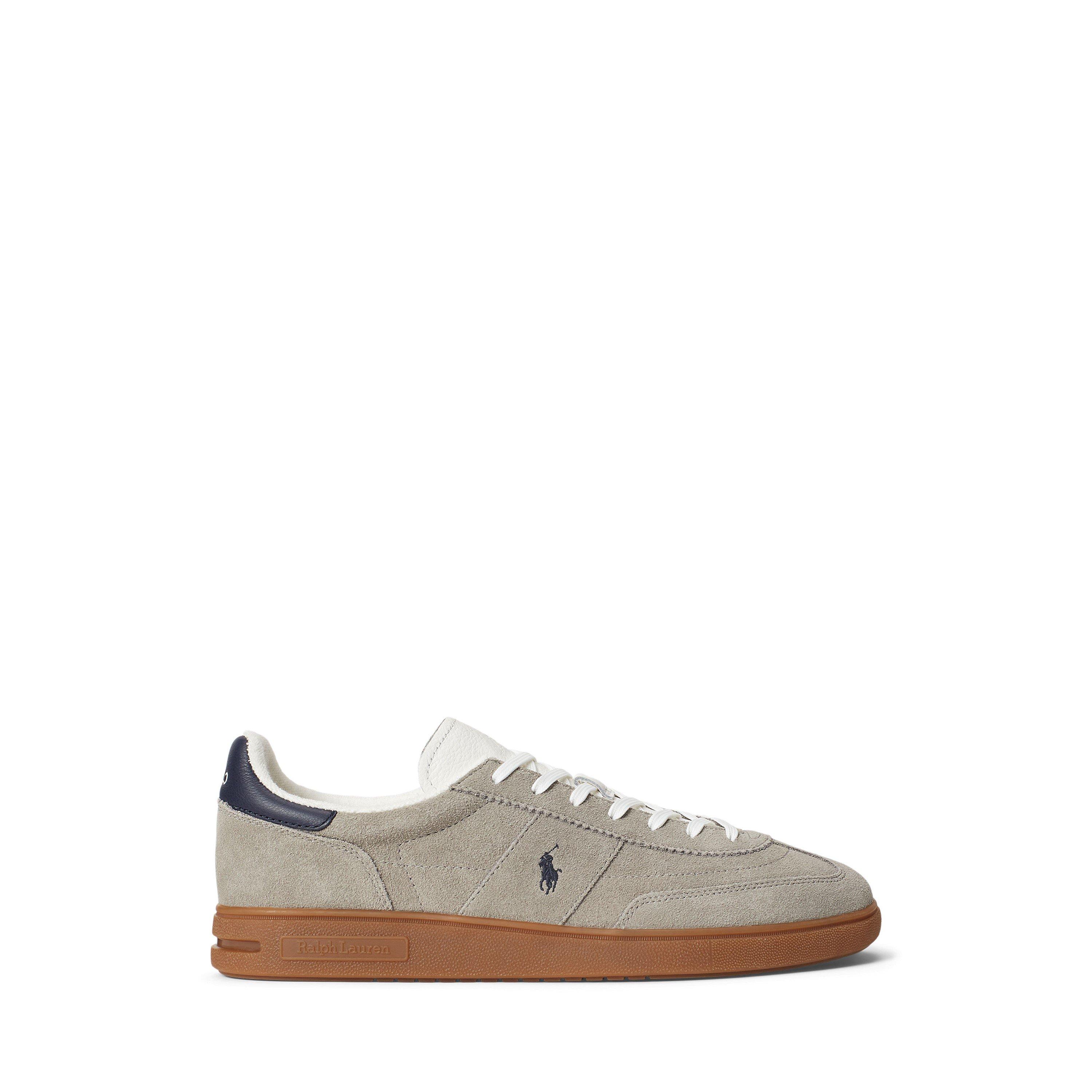Polo Ralph Lauren Men's Grey/Navy/Gum Bedford Low-Top Trainers - 7 (41)