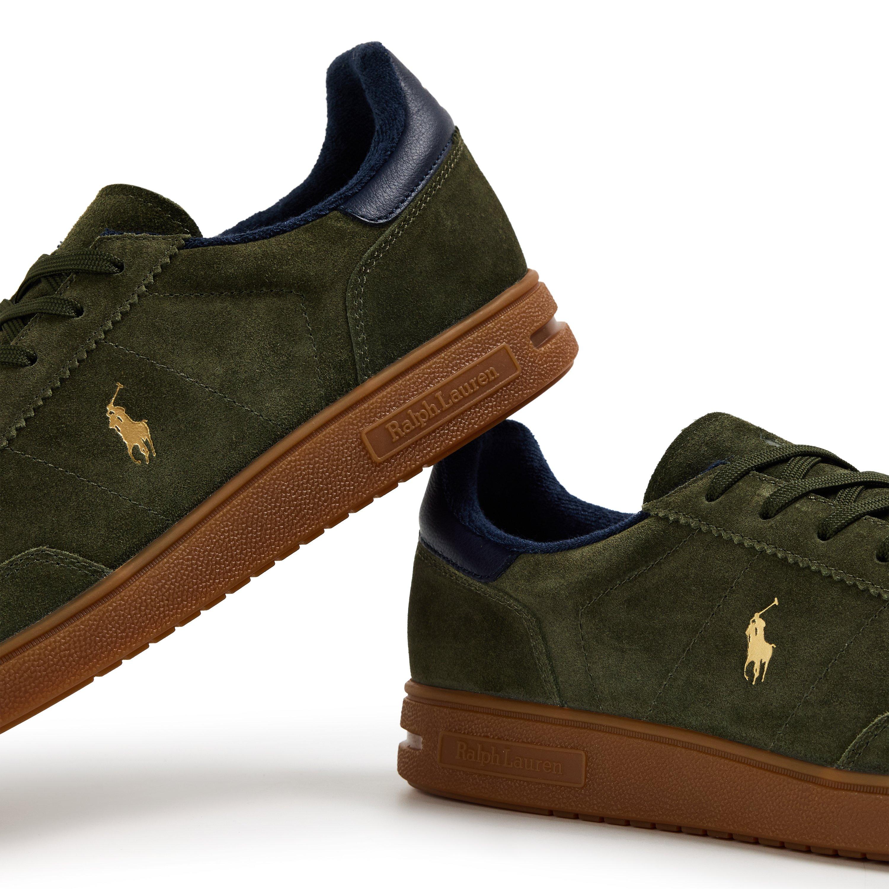 Olive/Navy - Polo Ralph Lauren - Men's Bedford Low-Top Trainers - 3