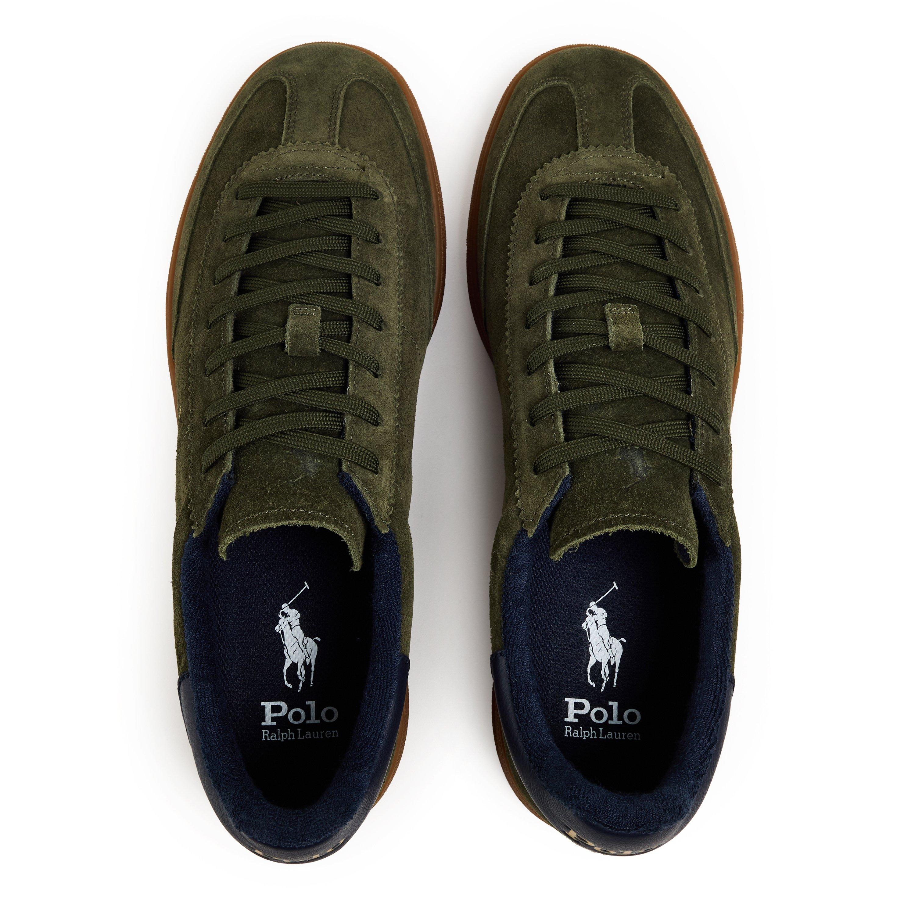 Olive/Navy - Polo Ralph Lauren - Men's Bedford Low-Top Trainers - 4