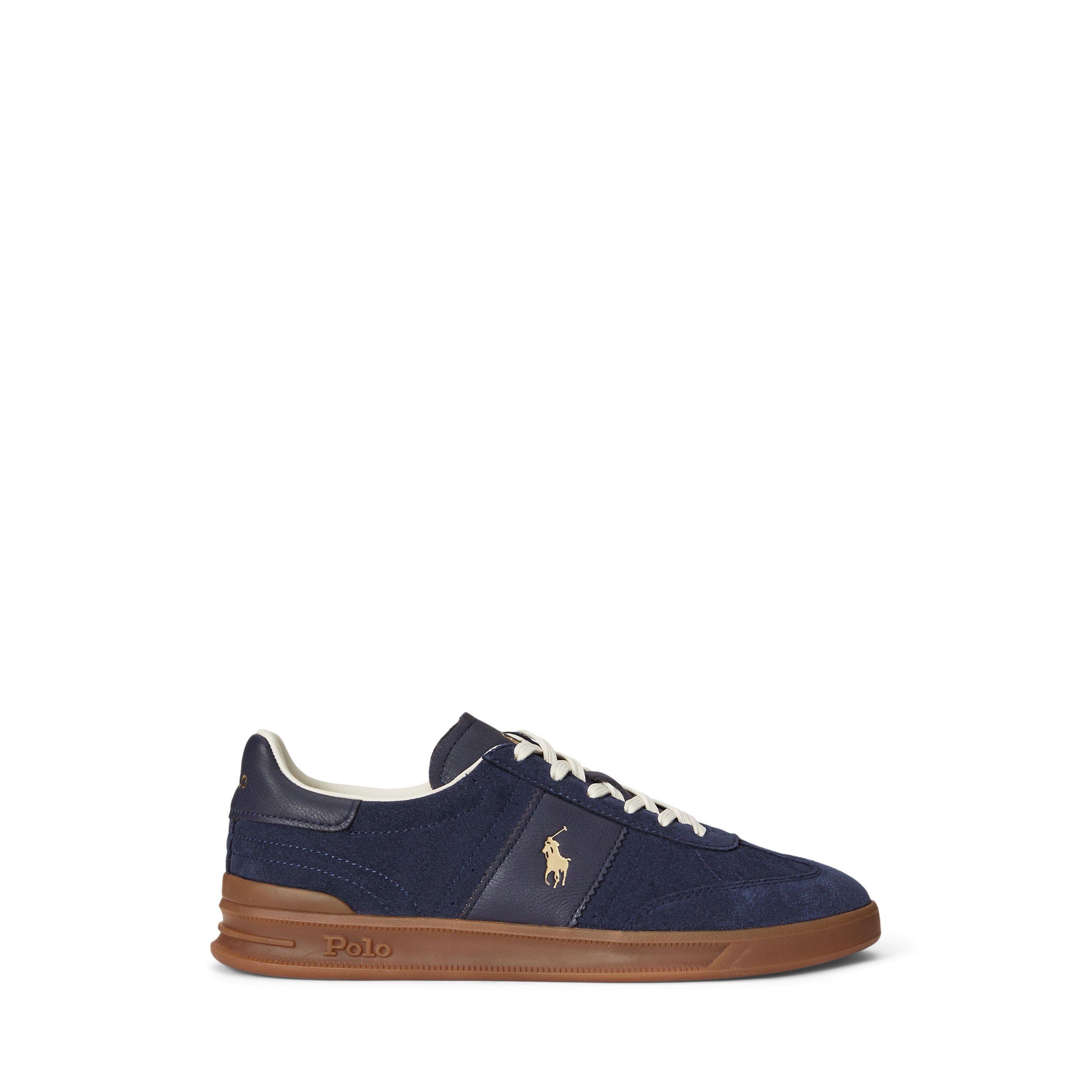 Hunter Navy - Polo Ralph Lauren - Men's Aera Low-Top Trainers - 1