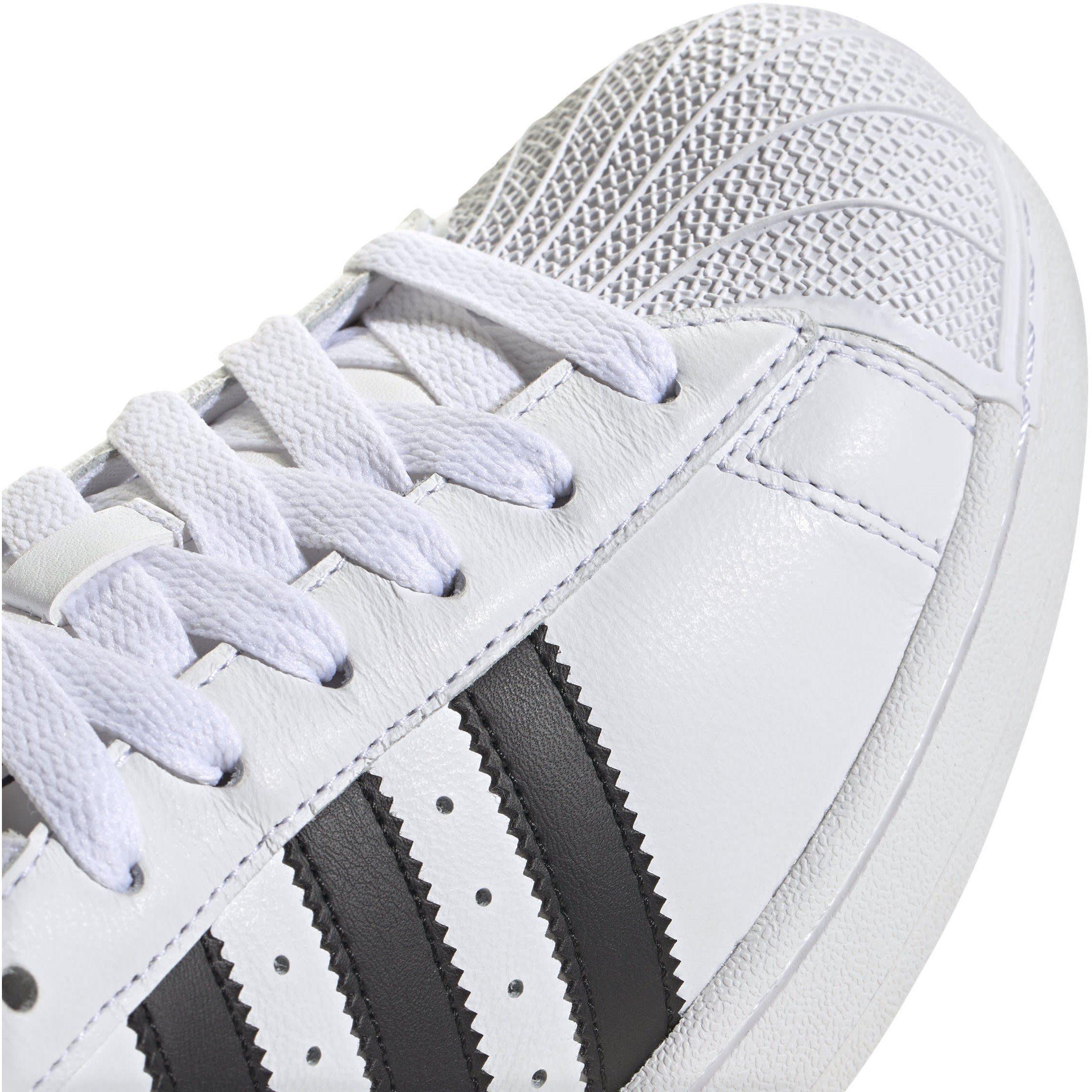 White/Black - adidas Originals - Superstar II Trainers - 5