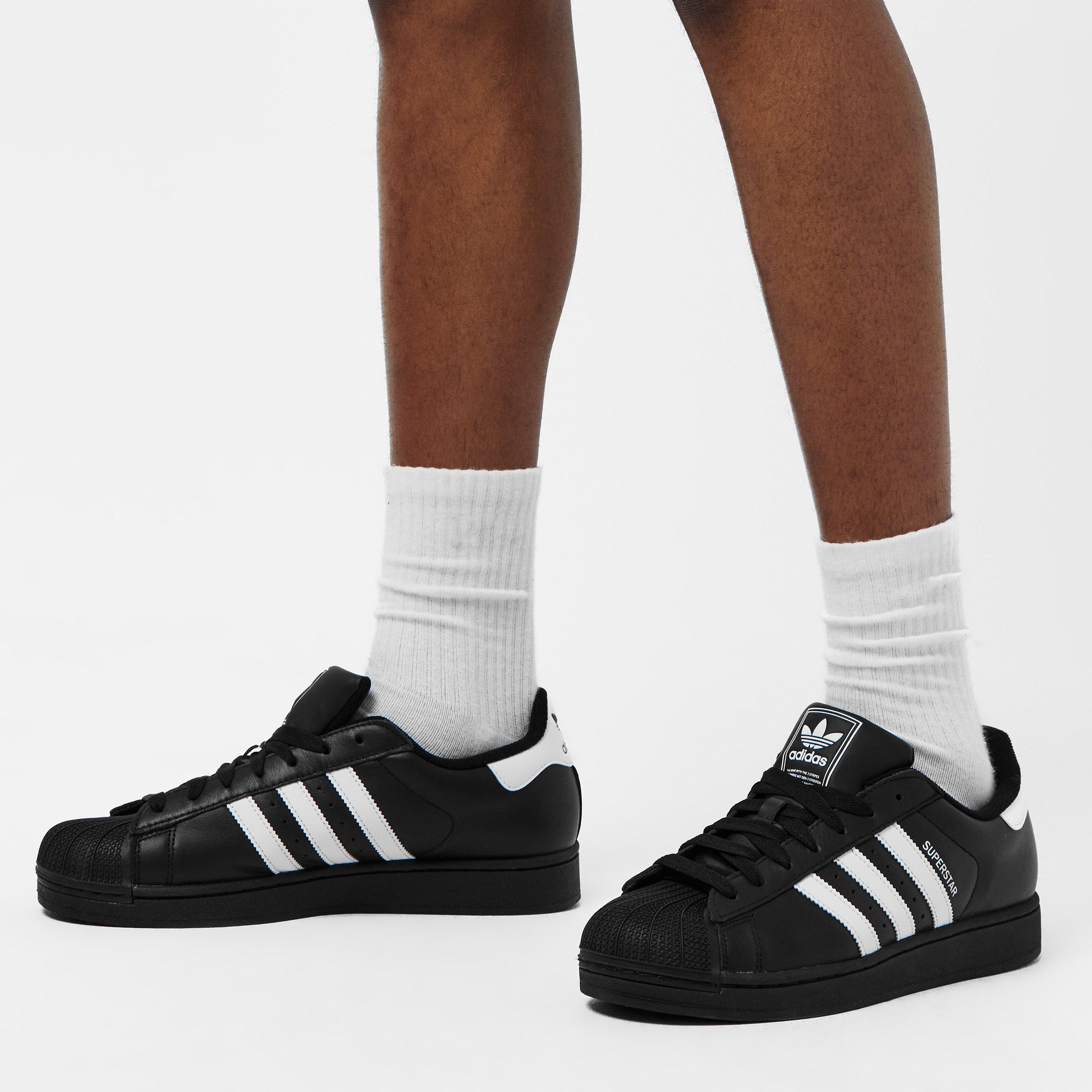 Black/White - adidas Originals - Adidas Superstar II Trainers - 3