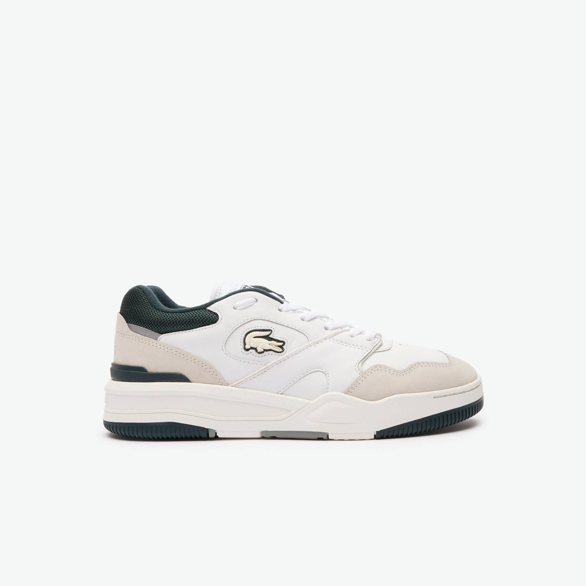 Lacoste Men's Lineshot Trainers - White/Darkgreen - 6.5 (40)
