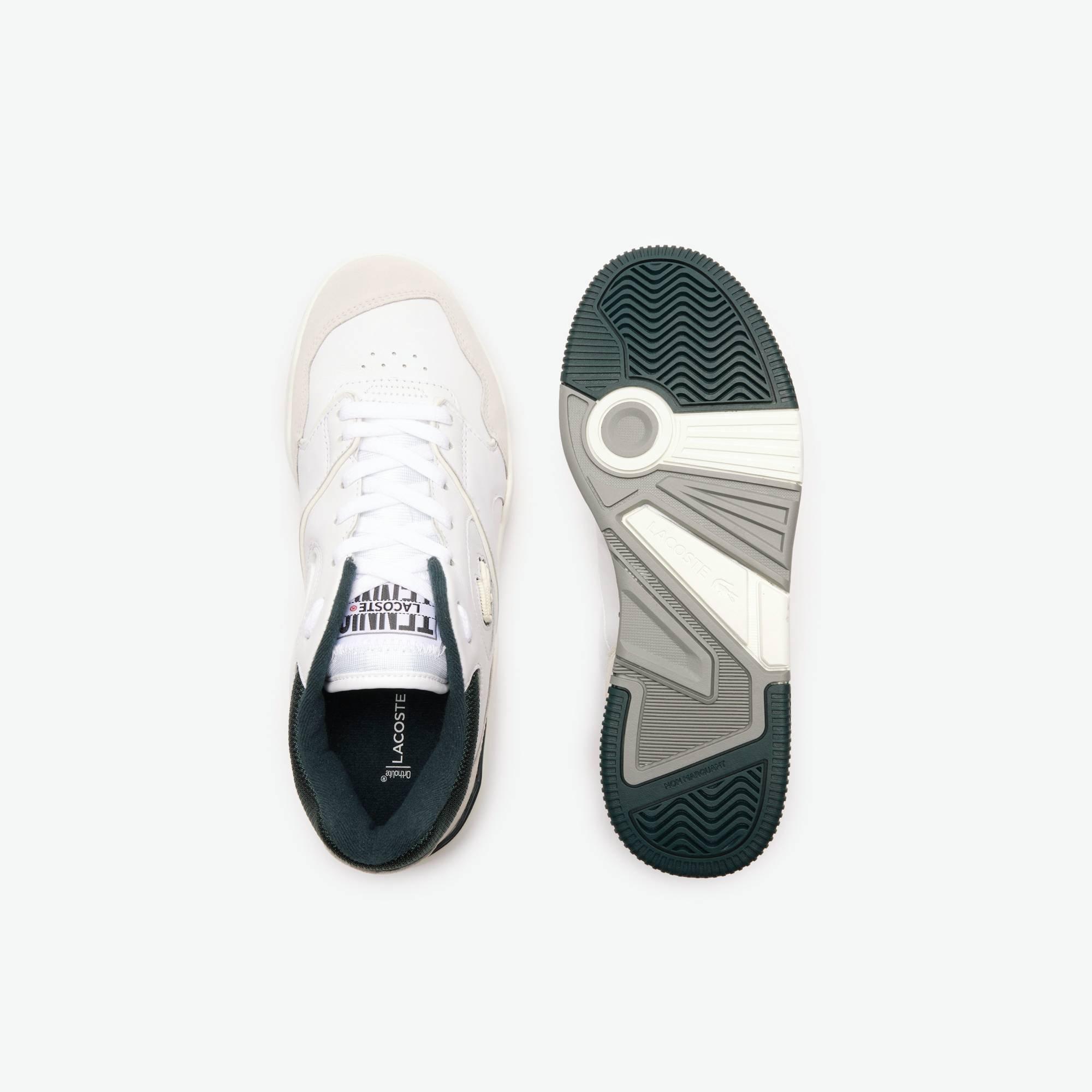 Branco/Verde Escuro - Lacoste - LineShot Trainers - 3