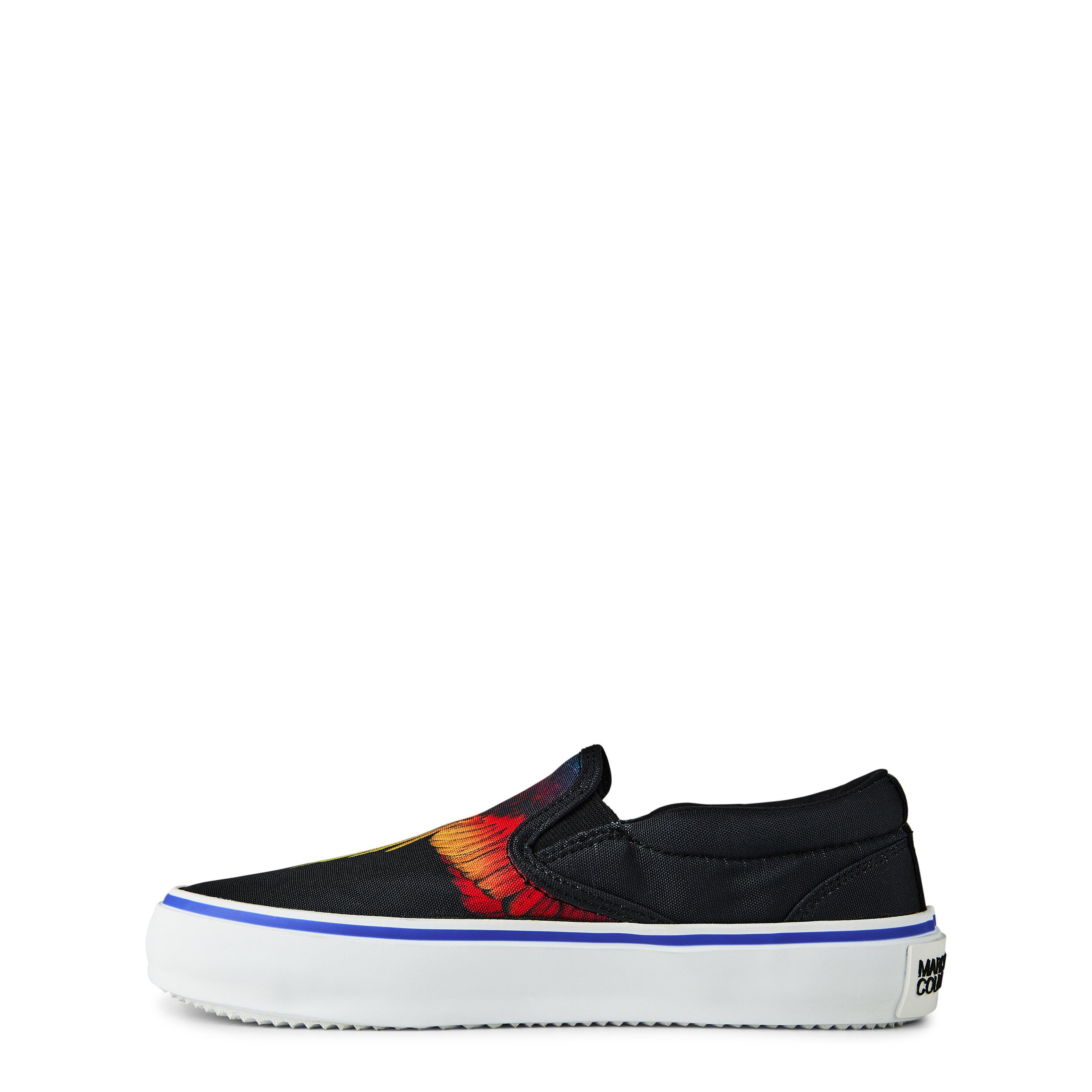 Black/Red - Marcelo Burlon - Men's Icon Wings Slip-On Low-Top Trainers - 2