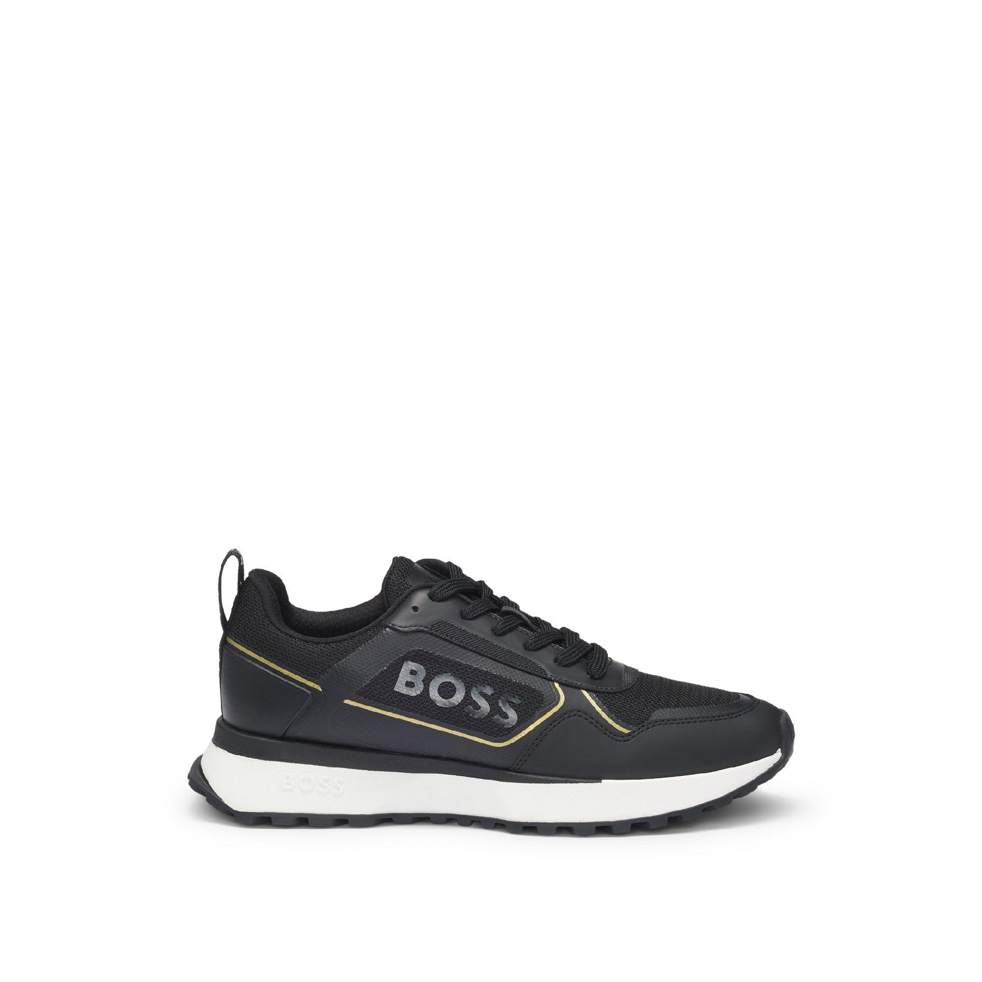 Black - Boss - Men's Jonah Runners Low-Top Trainers - 1