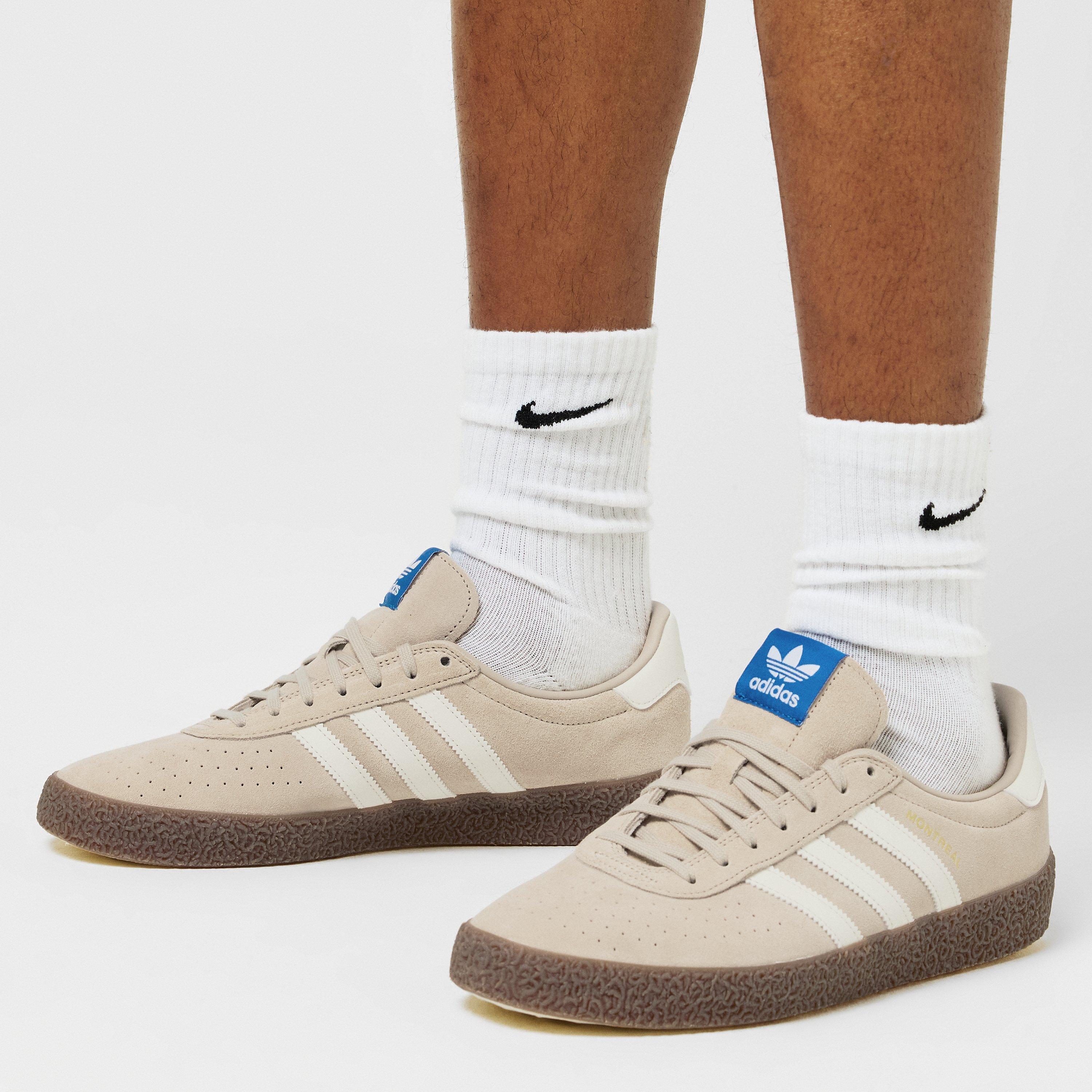 Biege/White - adidas Originals - Mens Montreal Trainers - 3