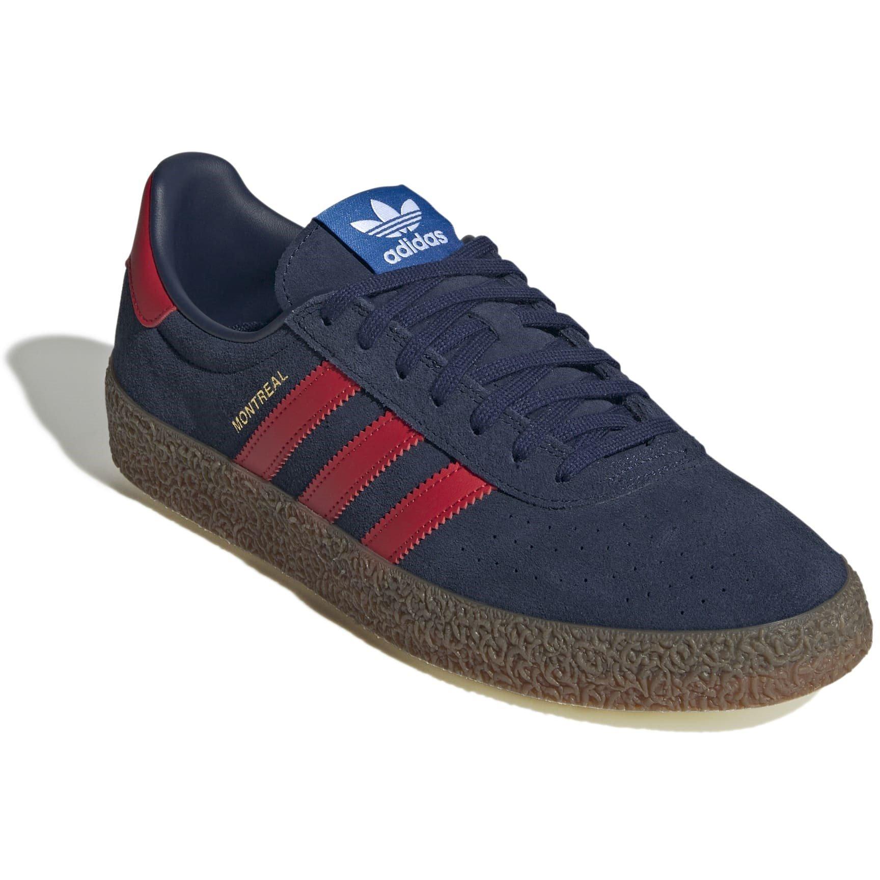 Indigo/Scarlet - adidas Originals - Men's Montreal Low-Top Trainers - 3