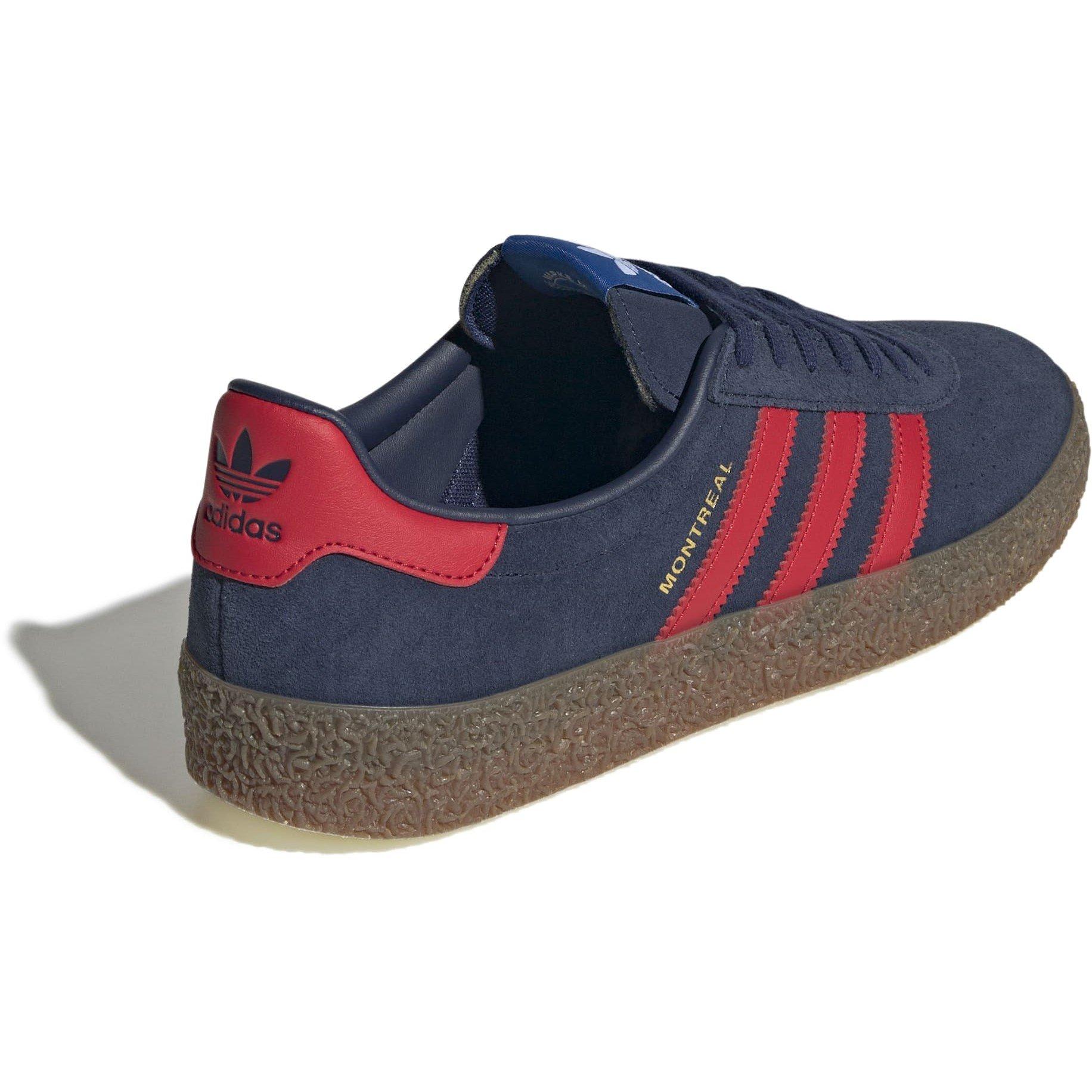 Indigo/Scarlet - adidas Originals - Men's Montreal Low-Top Trainers - 4