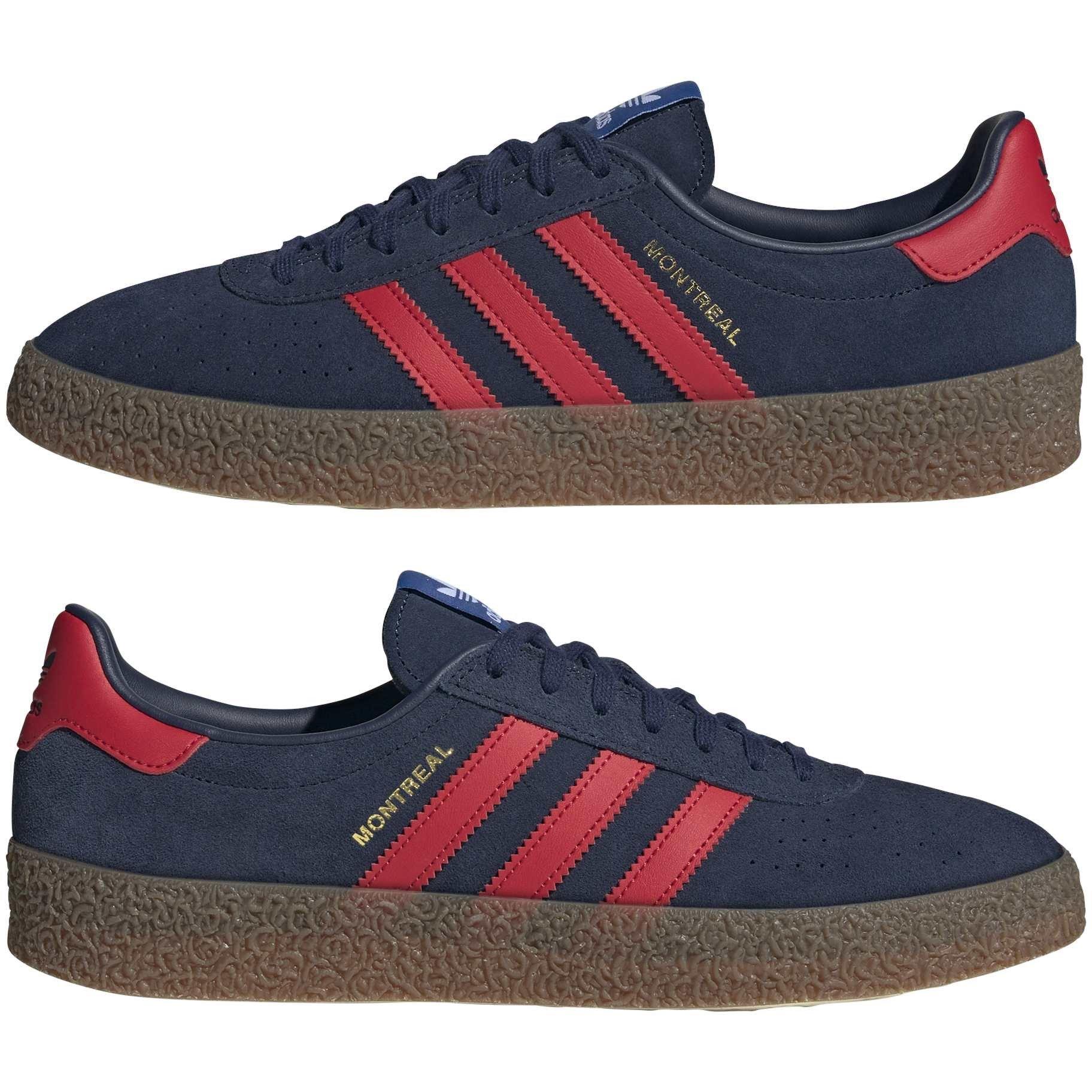 Indigo/Scarlet - adidas Originals - Men's Montreal Low-Top Trainers - 9