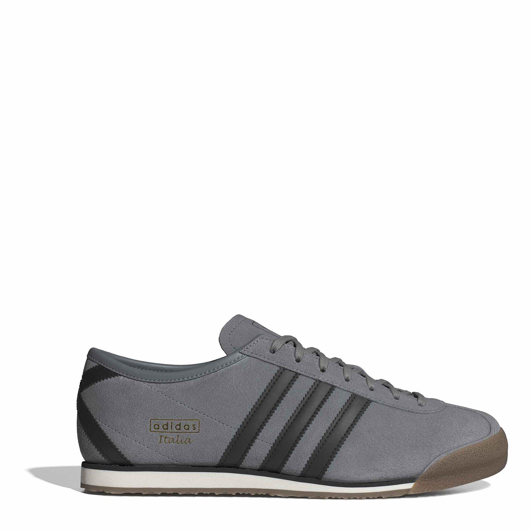 Grey/Black - adidas Originals - Men's Italia Low-Top Trainers - 1