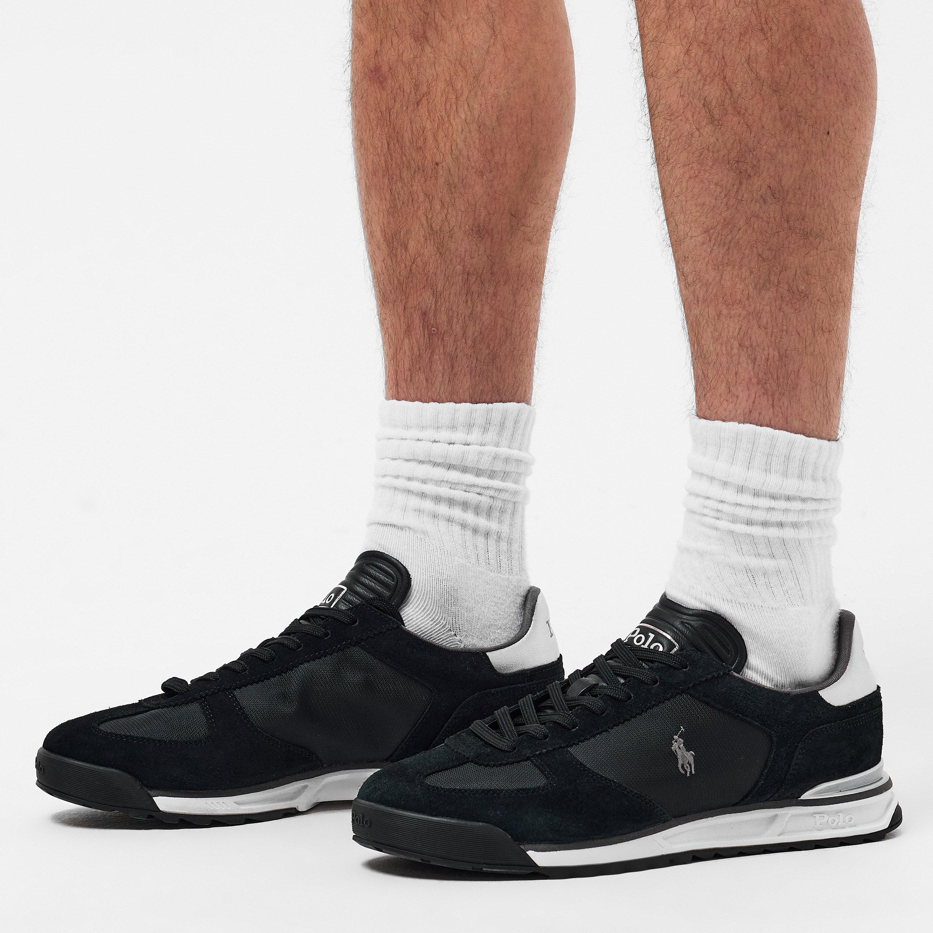 Blk/Gry/Slvr - Polo Ralph Lauren - Men's Varick Low-Top Trainers - 3