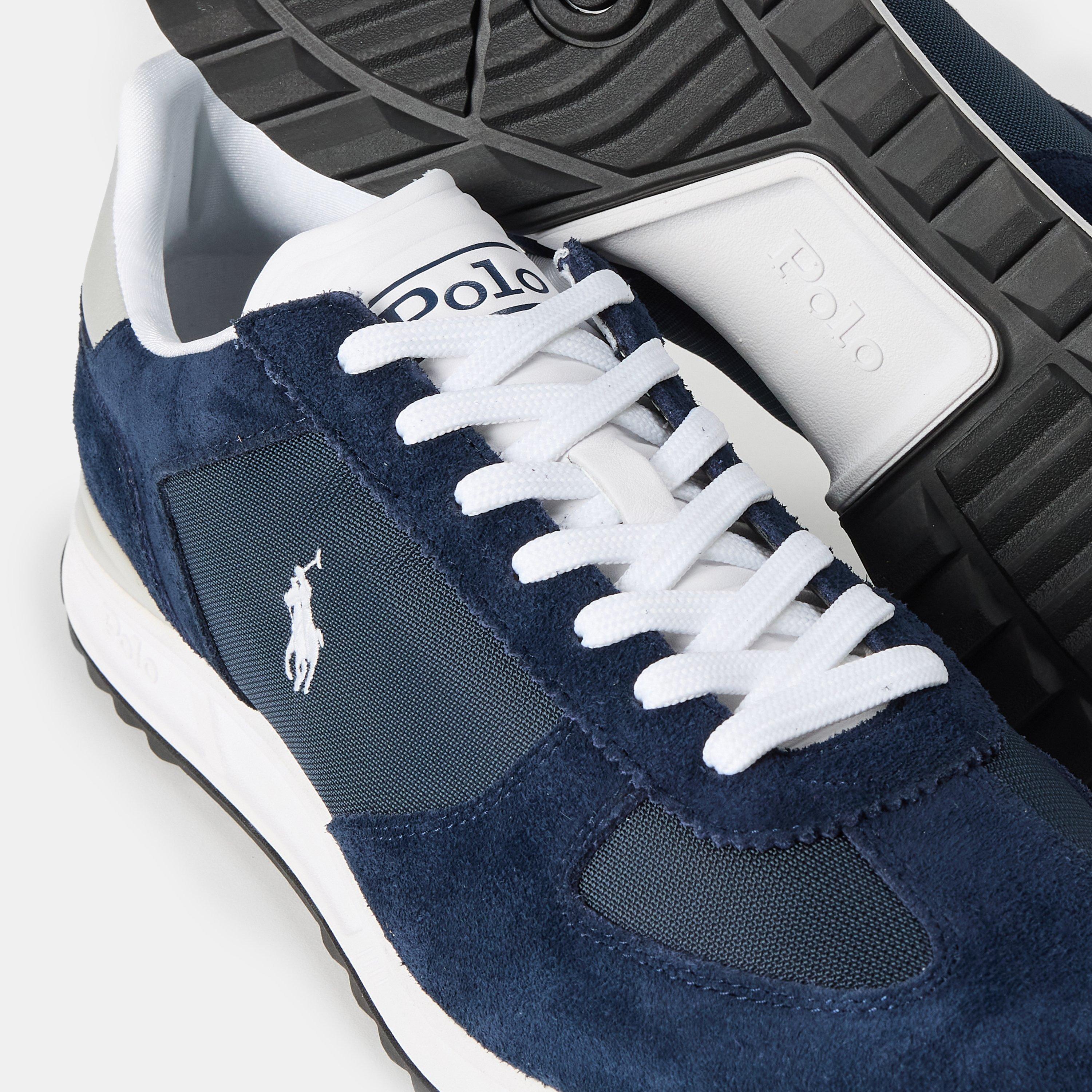 Navy/Wht/Slvr - Polo Ralph Lauren - Men's Varick Low-Top Trainers - 4