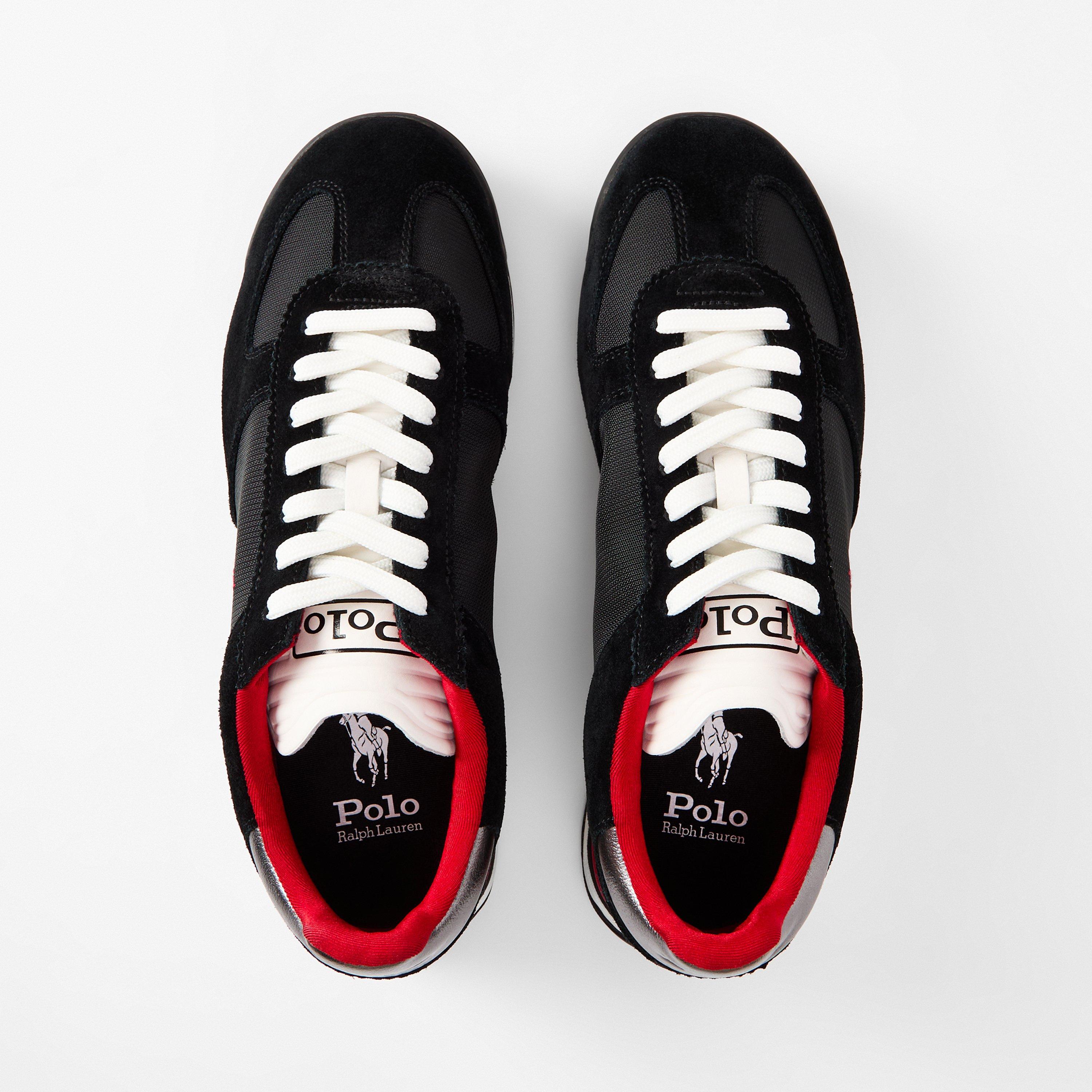 Blk/Gry/Red - Polo Ralph Lauren - Men's Varick Low-Top Trainers - 4