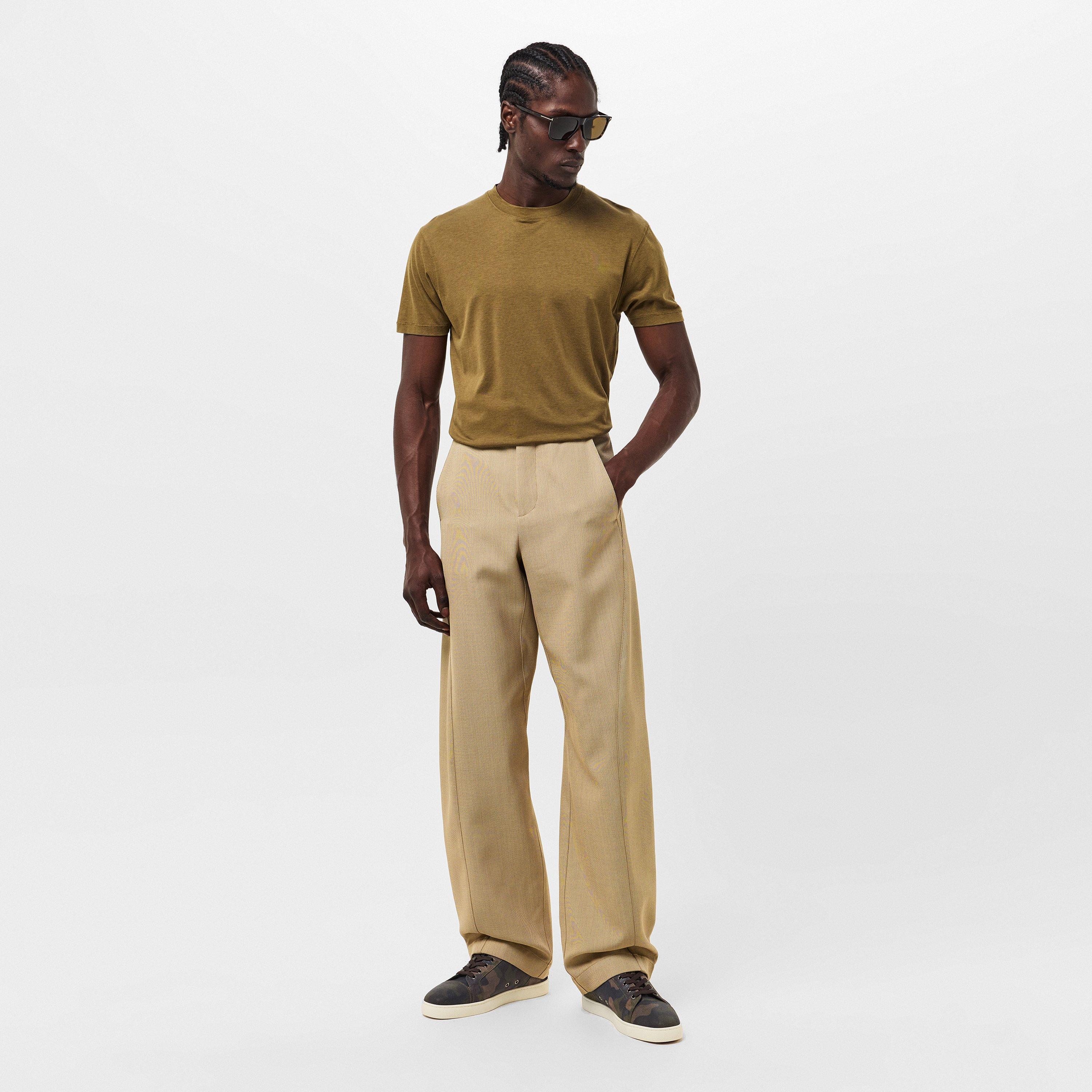 Café Green - Christian Louboutin - Men's Louis Camo Low-Top Trainers - 6