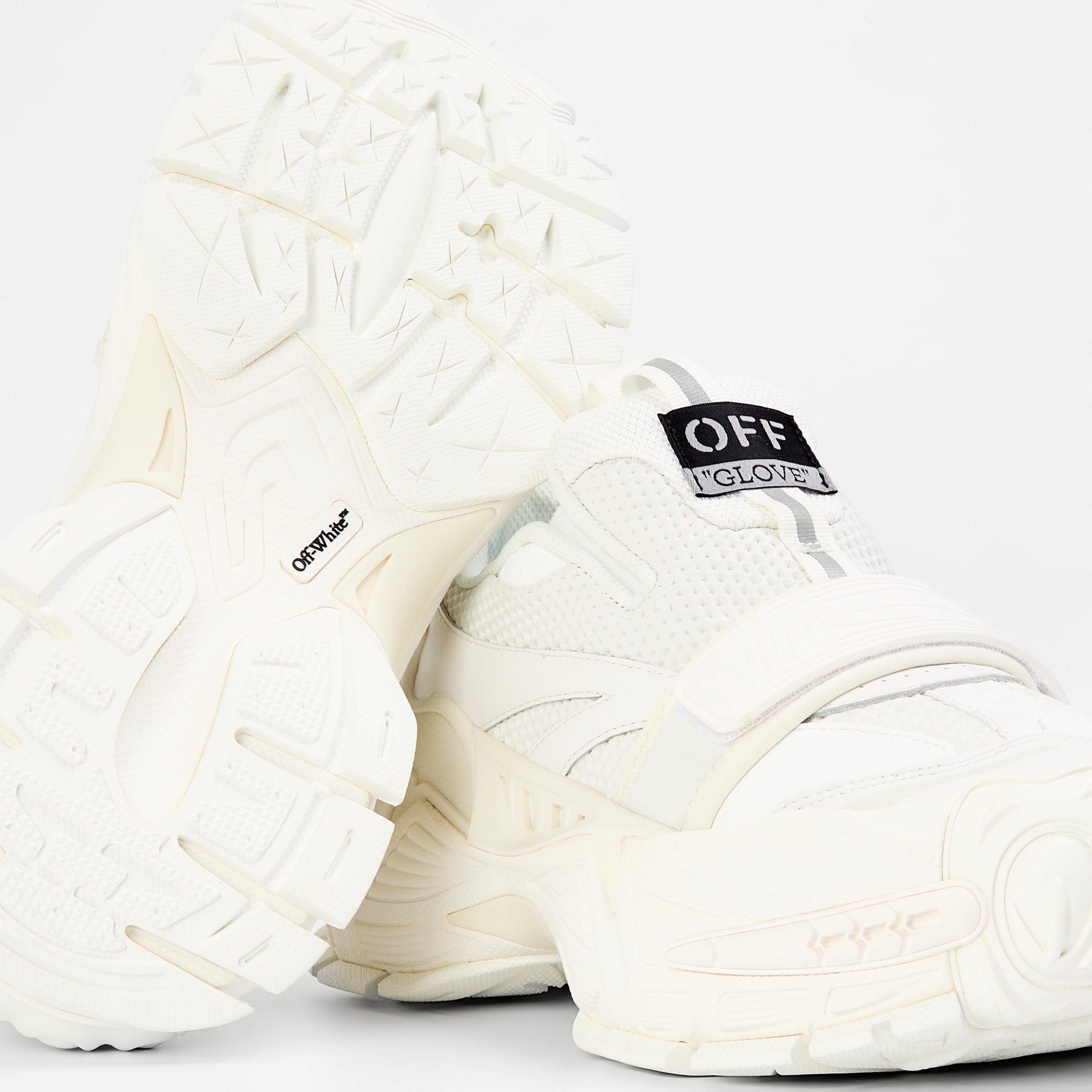 White - Off White - Men's Glove Slip On Sneakers, Recognizable Silhouette - 3