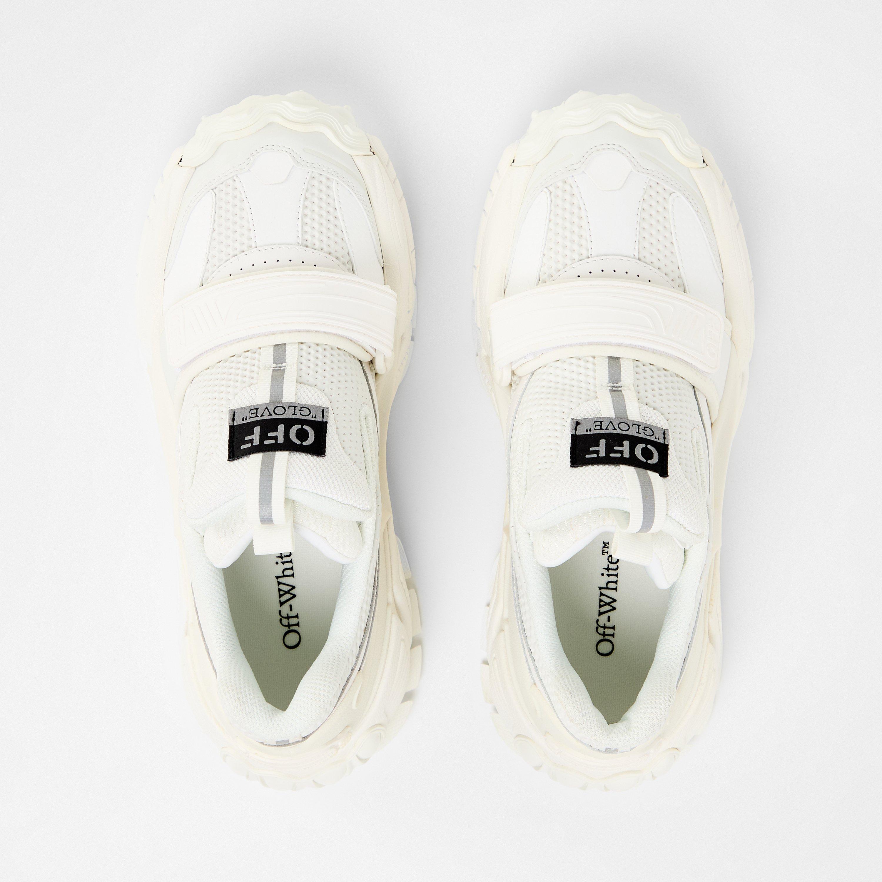 White - Off White - Men's Glove Slip On Sneakers, Recognizable Silhouette - 4