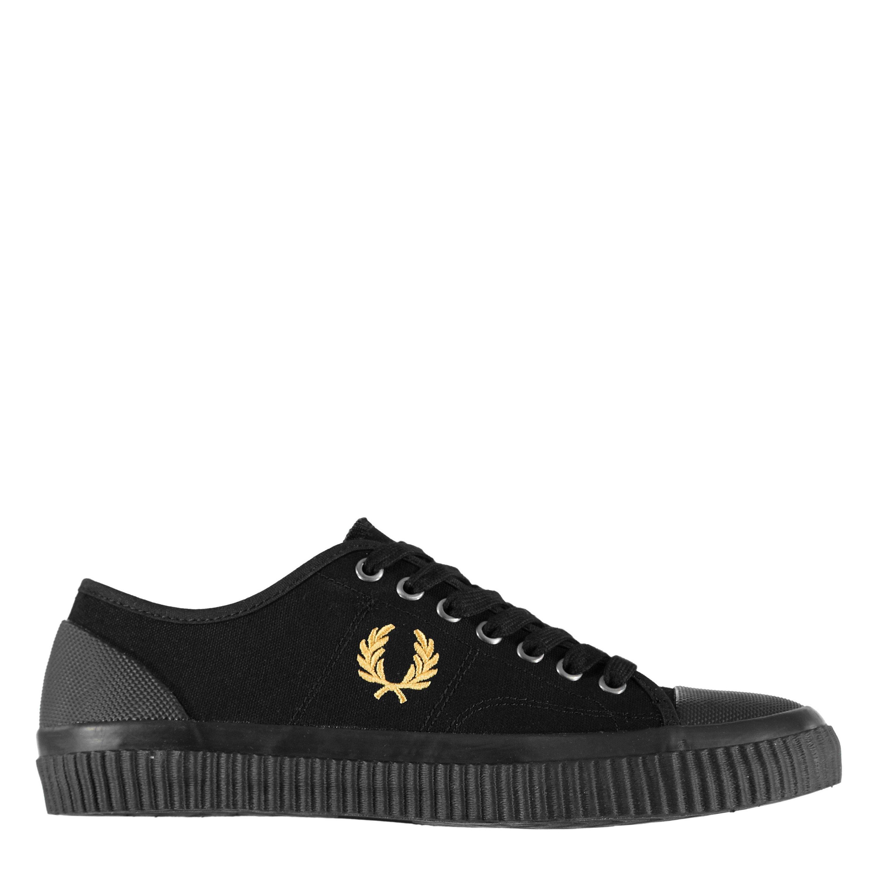Black Mlti 157 - Fred Perry - Hughes Low Canvas Shoes - 1