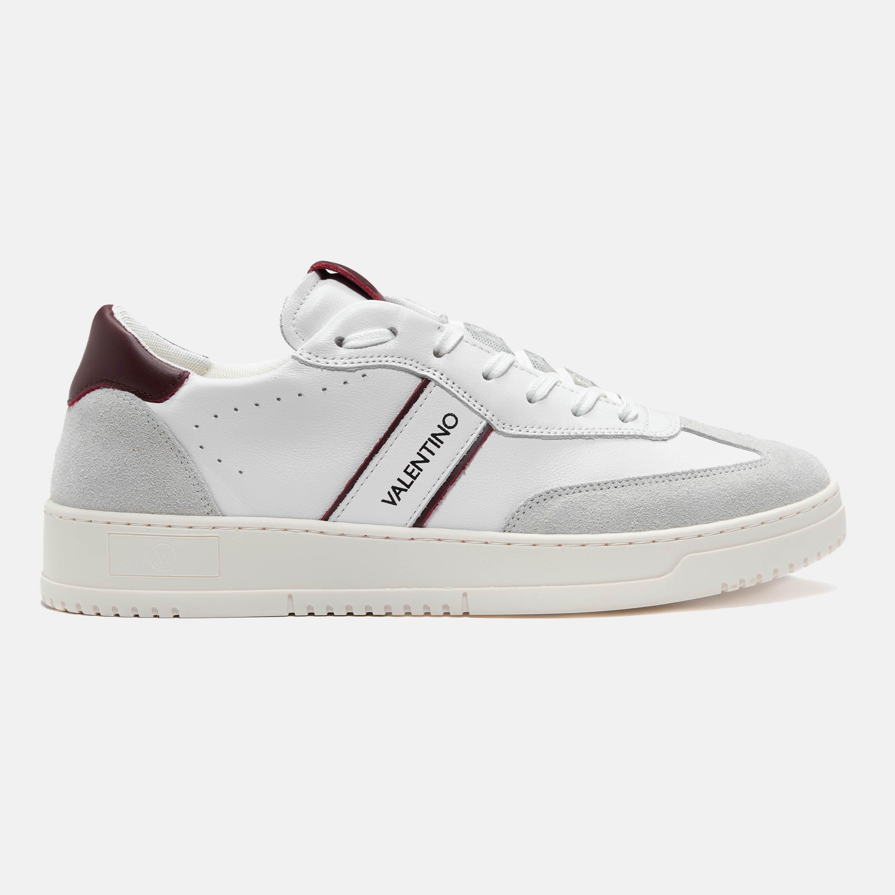 White/Bordeaux - Valentino - Men's Low-Top Trainers - 1
