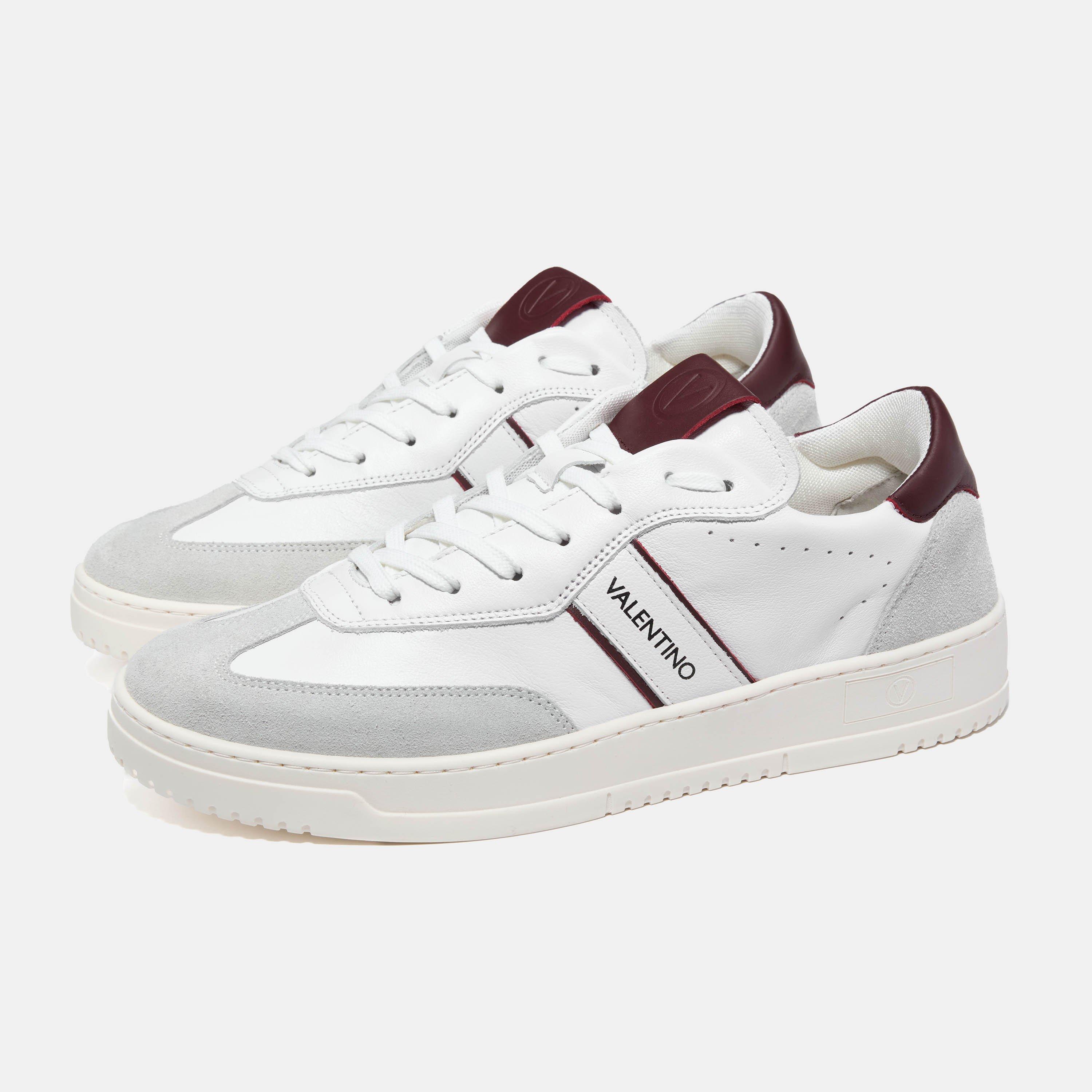White/Bordeaux - Valentino - Men's Low-Top Trainers - 2