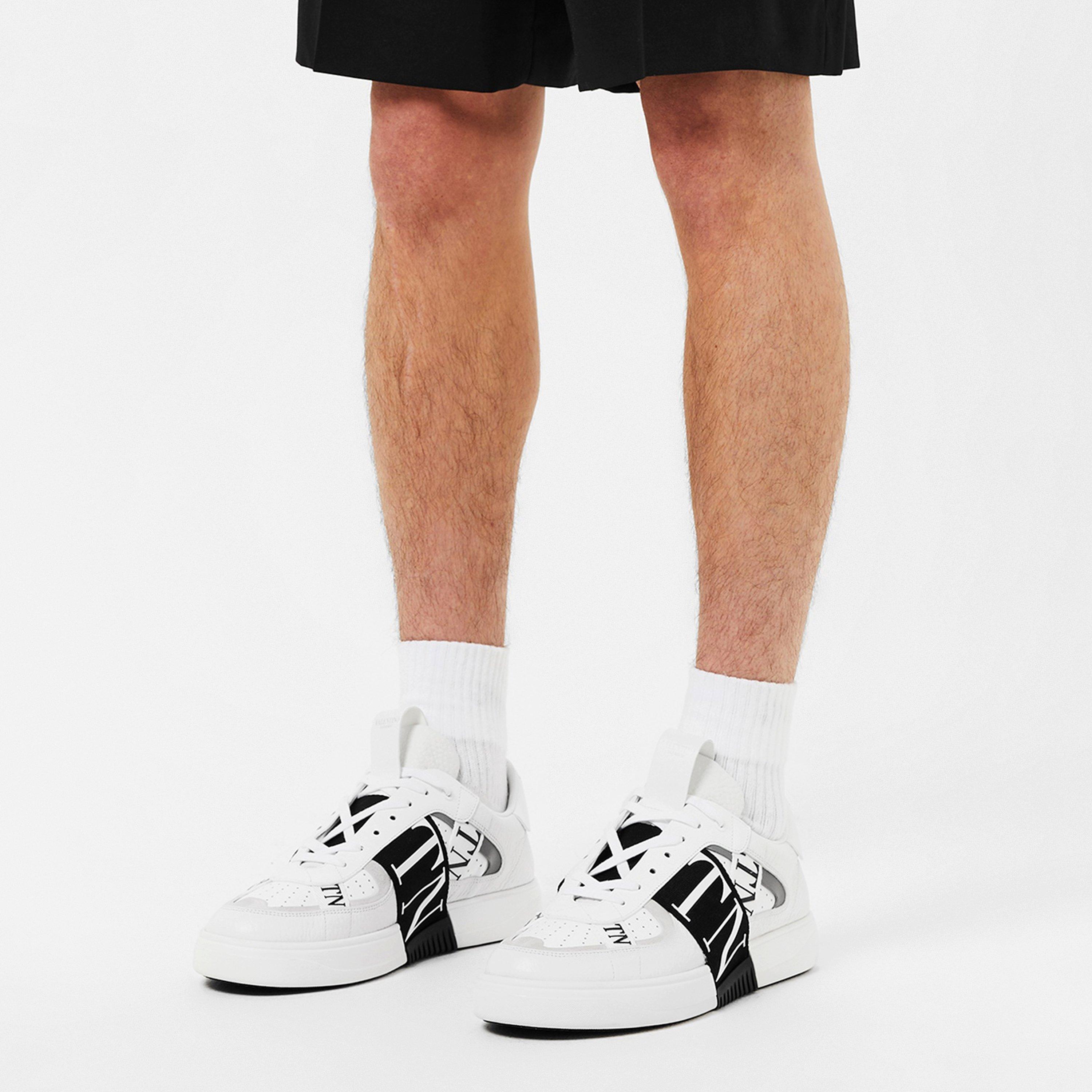 Bianco/Nero - Valentino Garavani - Vltn Low Sneakers - 3