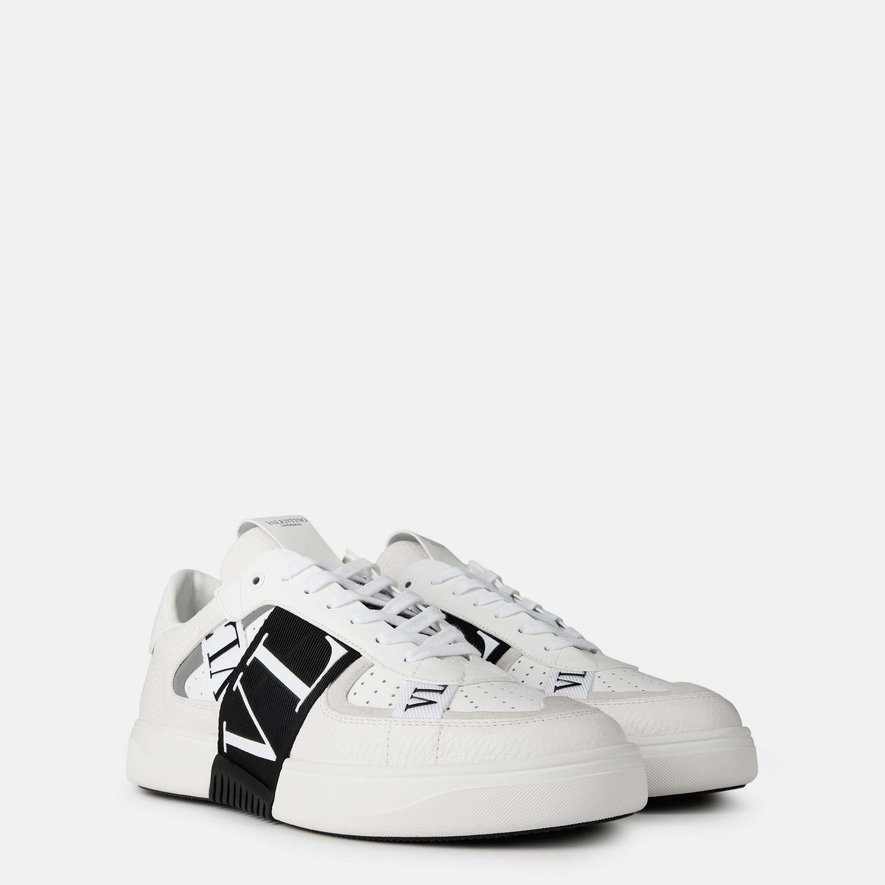 Bianco/Nero - Valentino Garavani - Vltn Low Sneakers - 4
