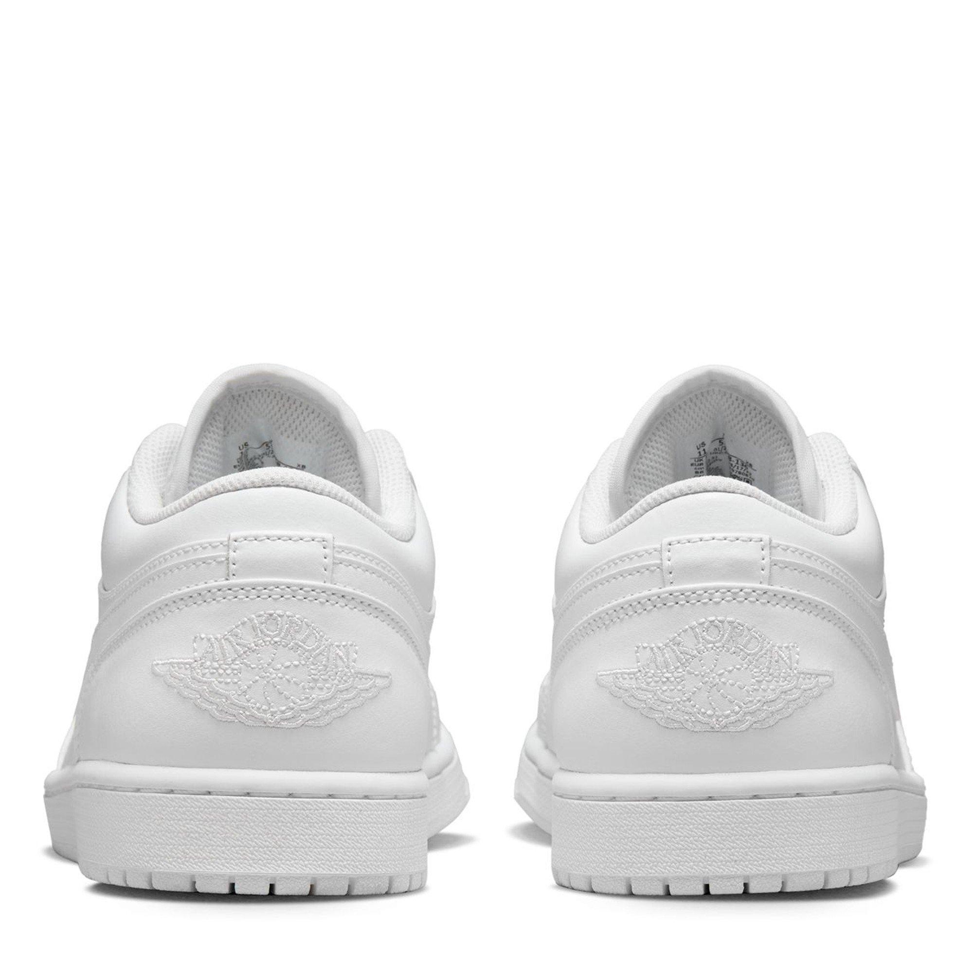 White/White - Air Jordan - Mens Air Jordan 1 Low - 4