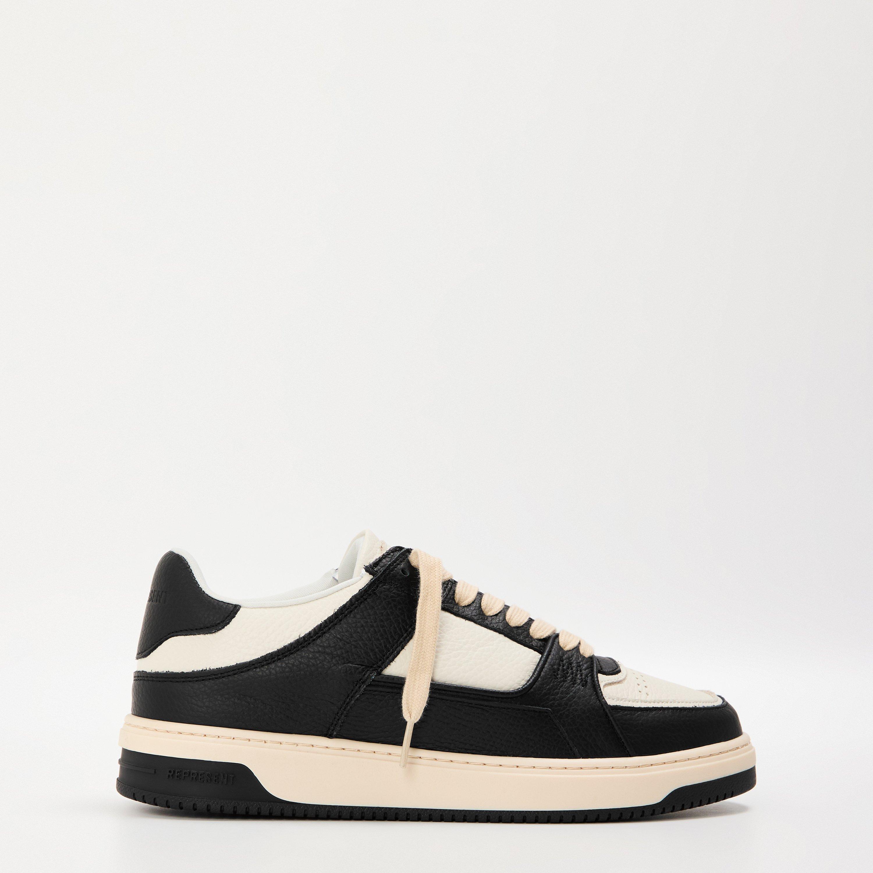 Represent Men's Apex Low-Top Trainers - Black/White - Size 8.5 (42.5)