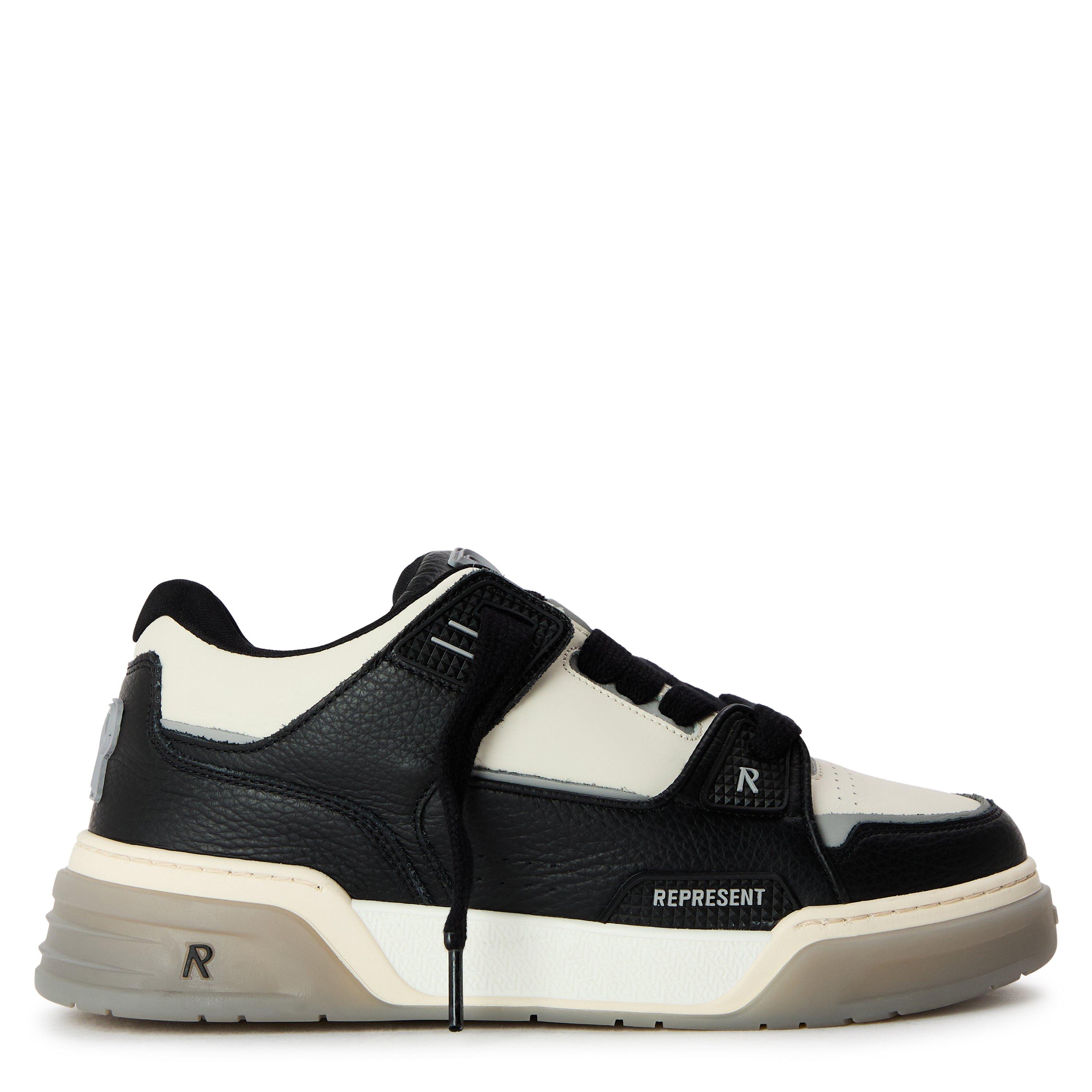 Represent Men's Low-Top Trainers - Black/White - Size 8.5 (42.5)