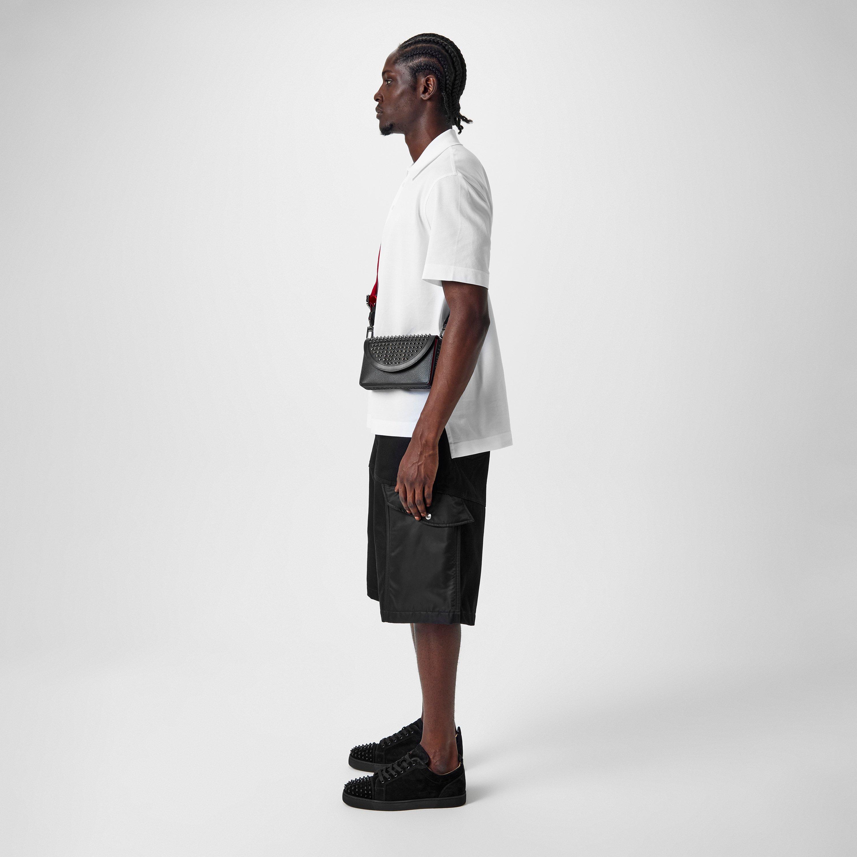 Black Suede - Christian Louboutin - Men's Louis Junior Spikes Suede Trainers - 7