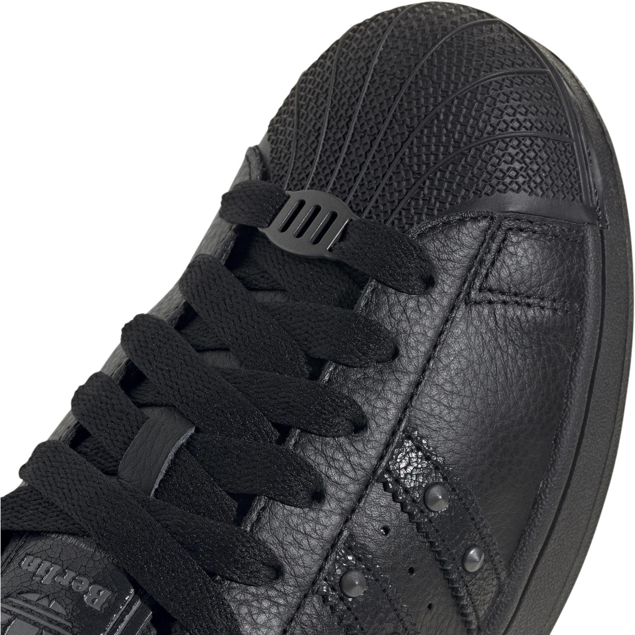 Black/Black - adidas Originals - Men's Superstar Stud Low-Top Trainers - 8