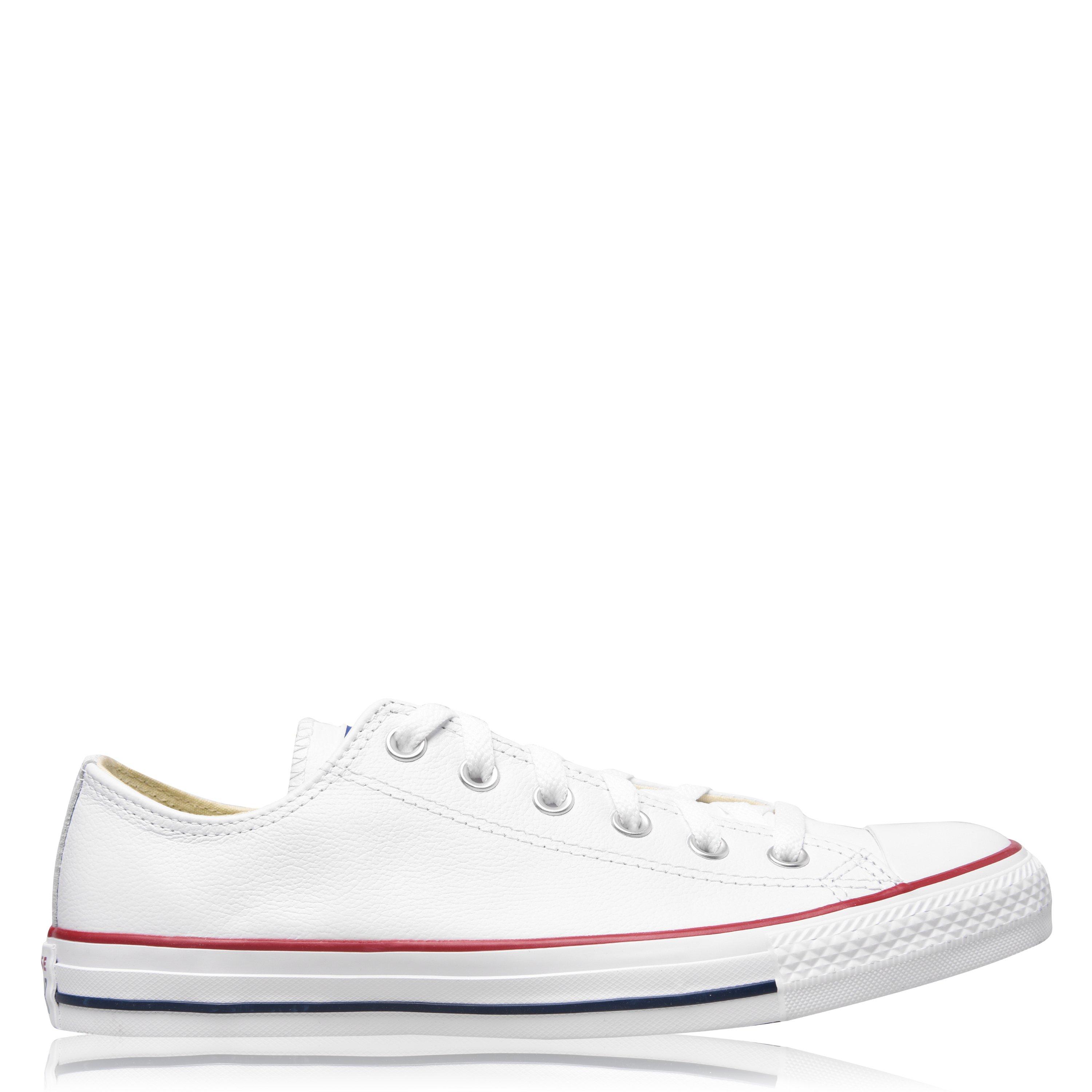 White 100 - Converse - All Star Leather Low Trainers - 1