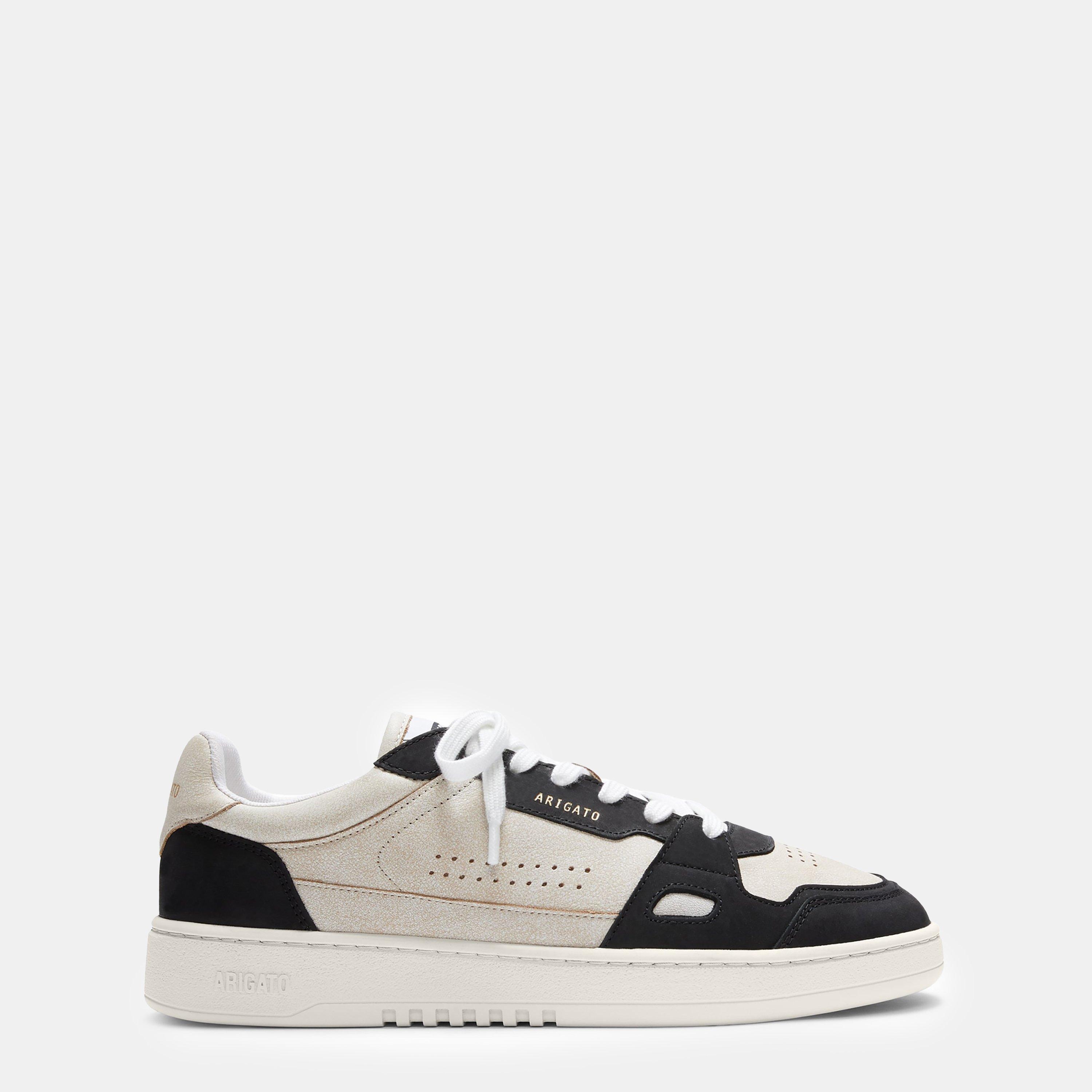 Axel Arigato Men's Dice Low Leather Trainers - Beige/Black - Size 8 (42)