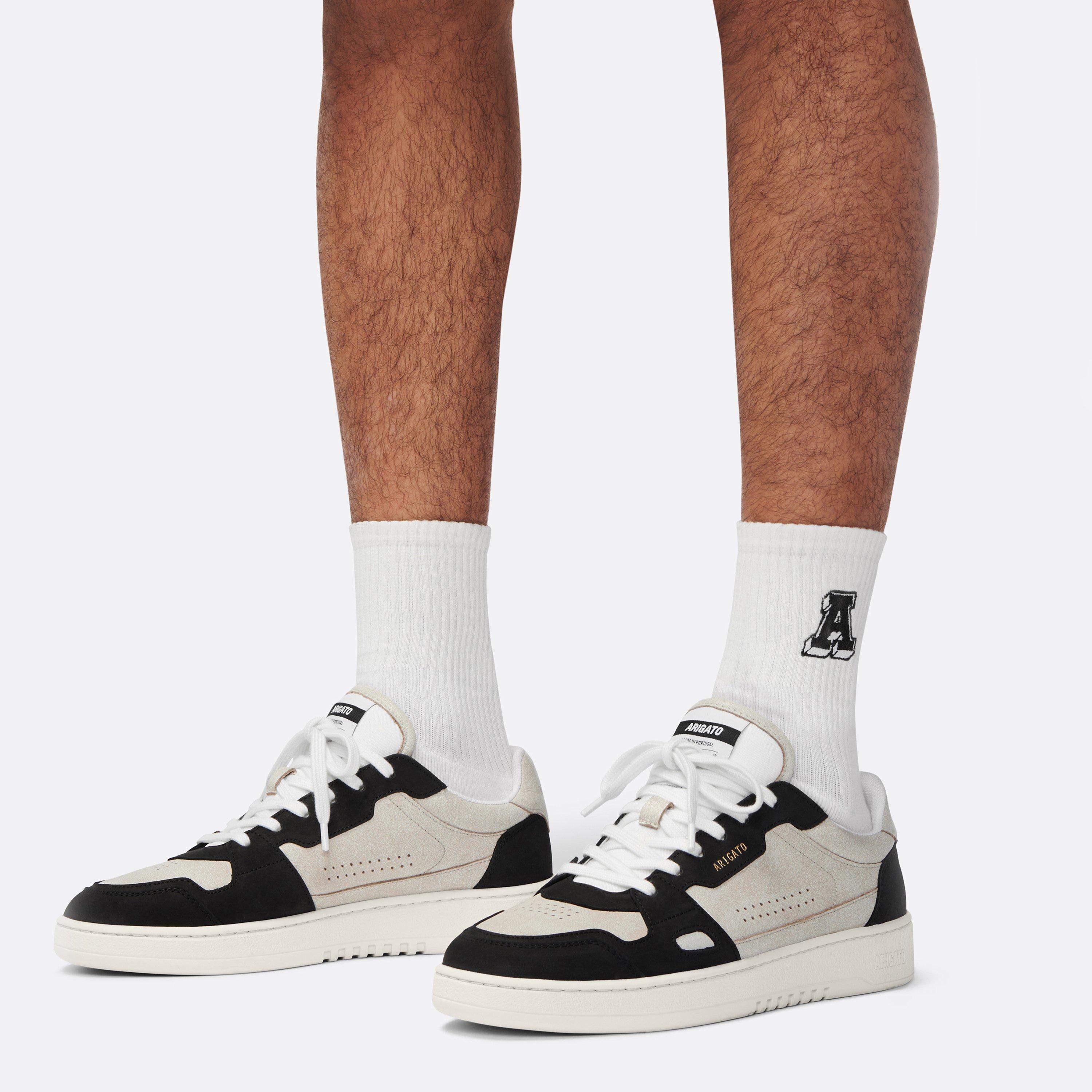 Beige/Black - Axel Arigato - Men's Dice Low Leather Trainers - 8