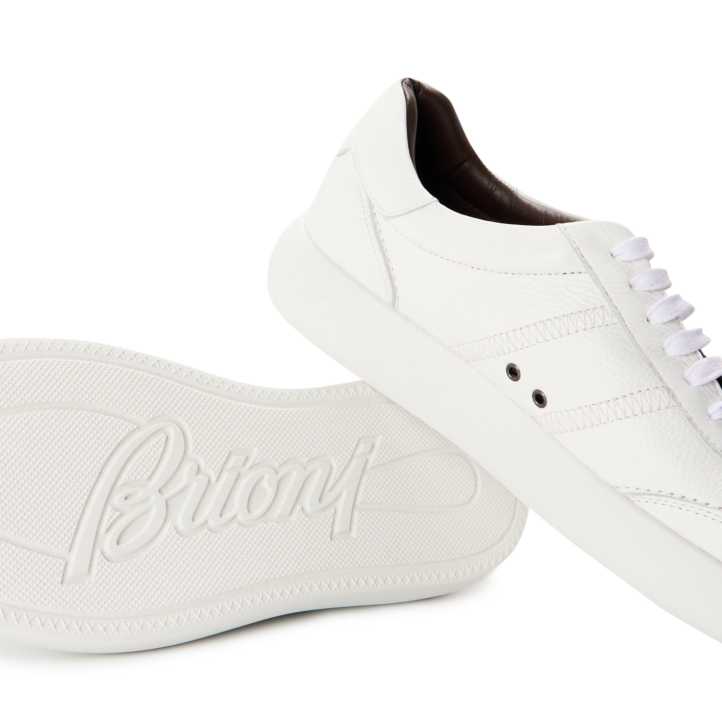 White - Brioni - Men's Olympia Low-Top Trainers - 3