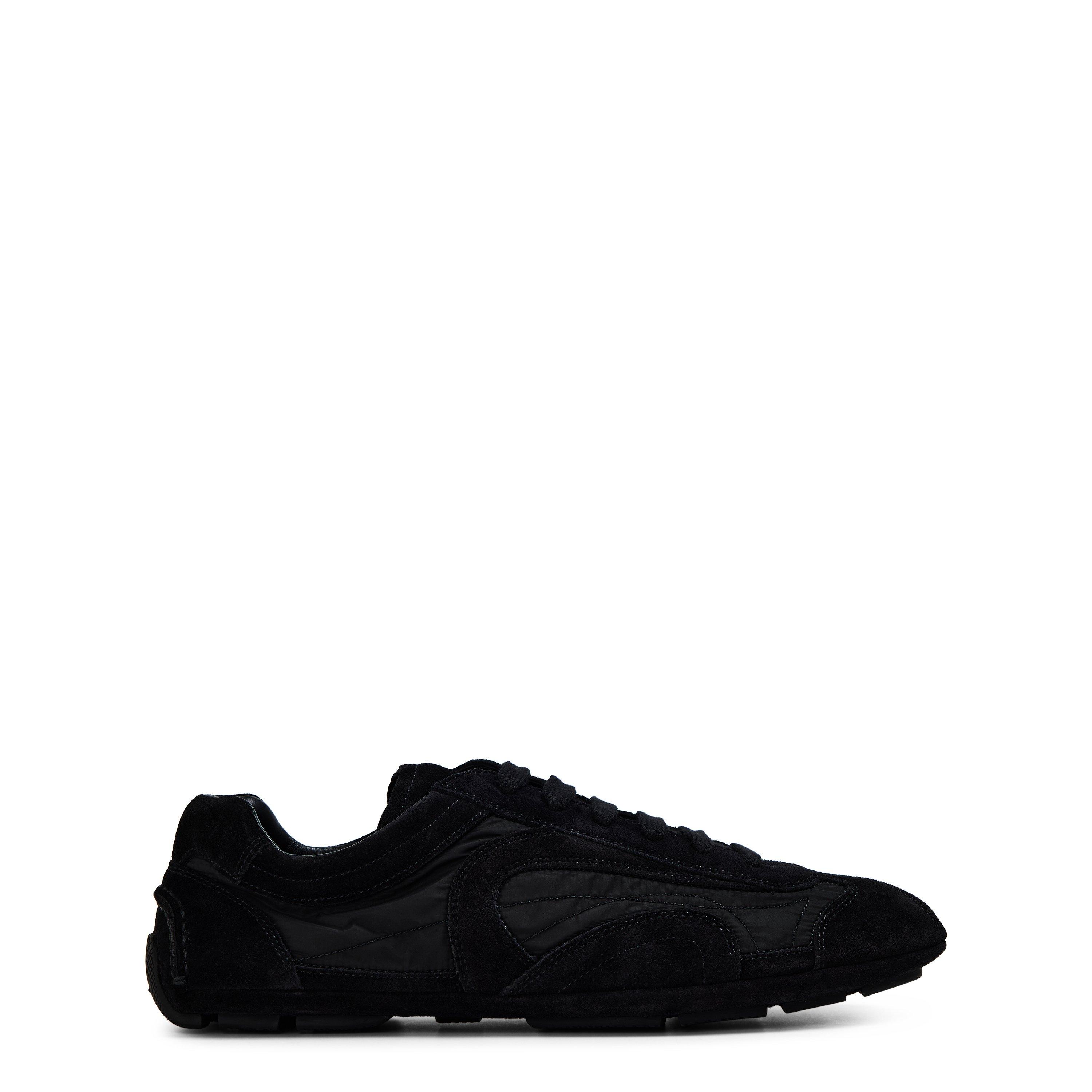 Prada Men's Low-Top Trainers - Black/Black - Size 10 (45)