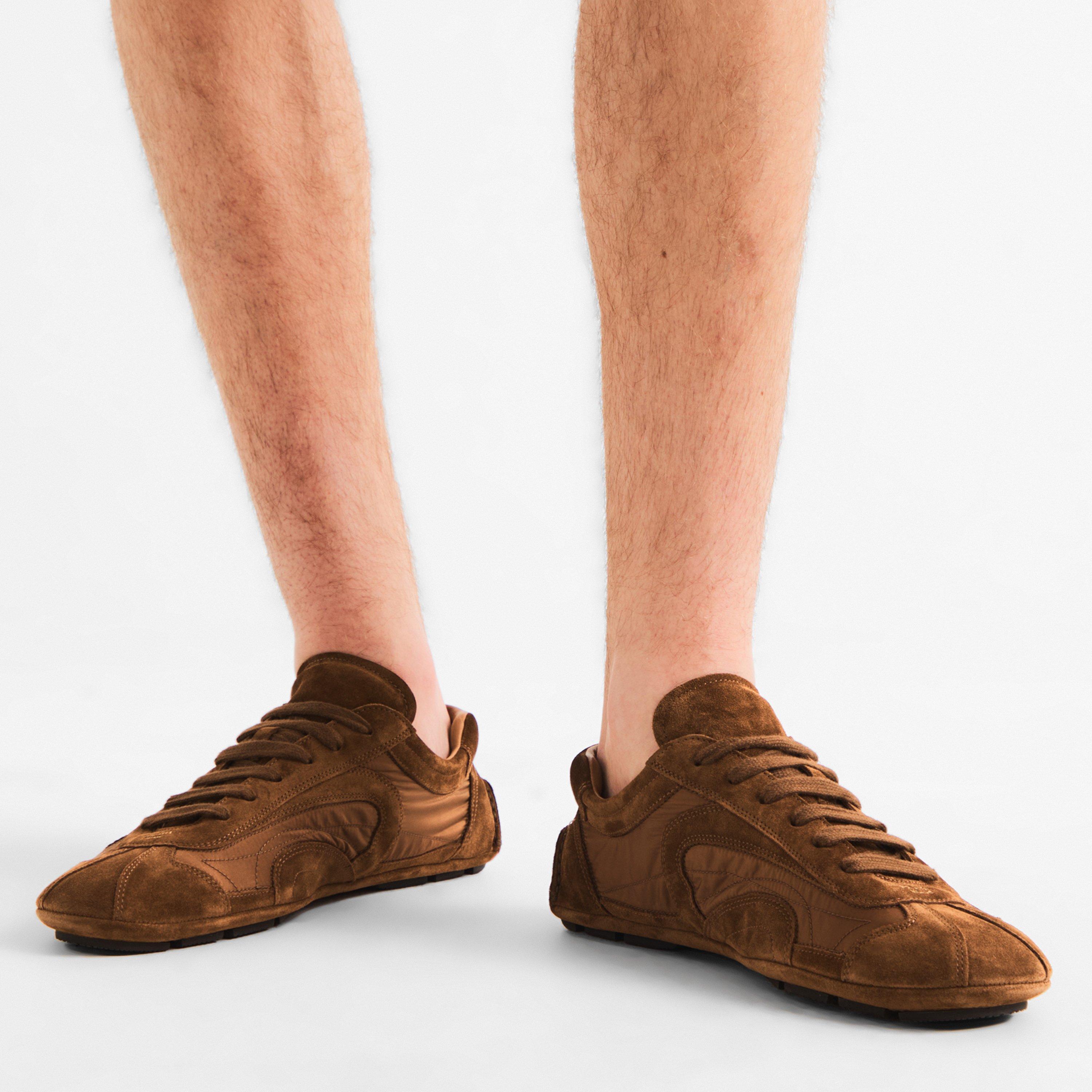 Brown - Prada - Men's Low-Top Trainers - 3