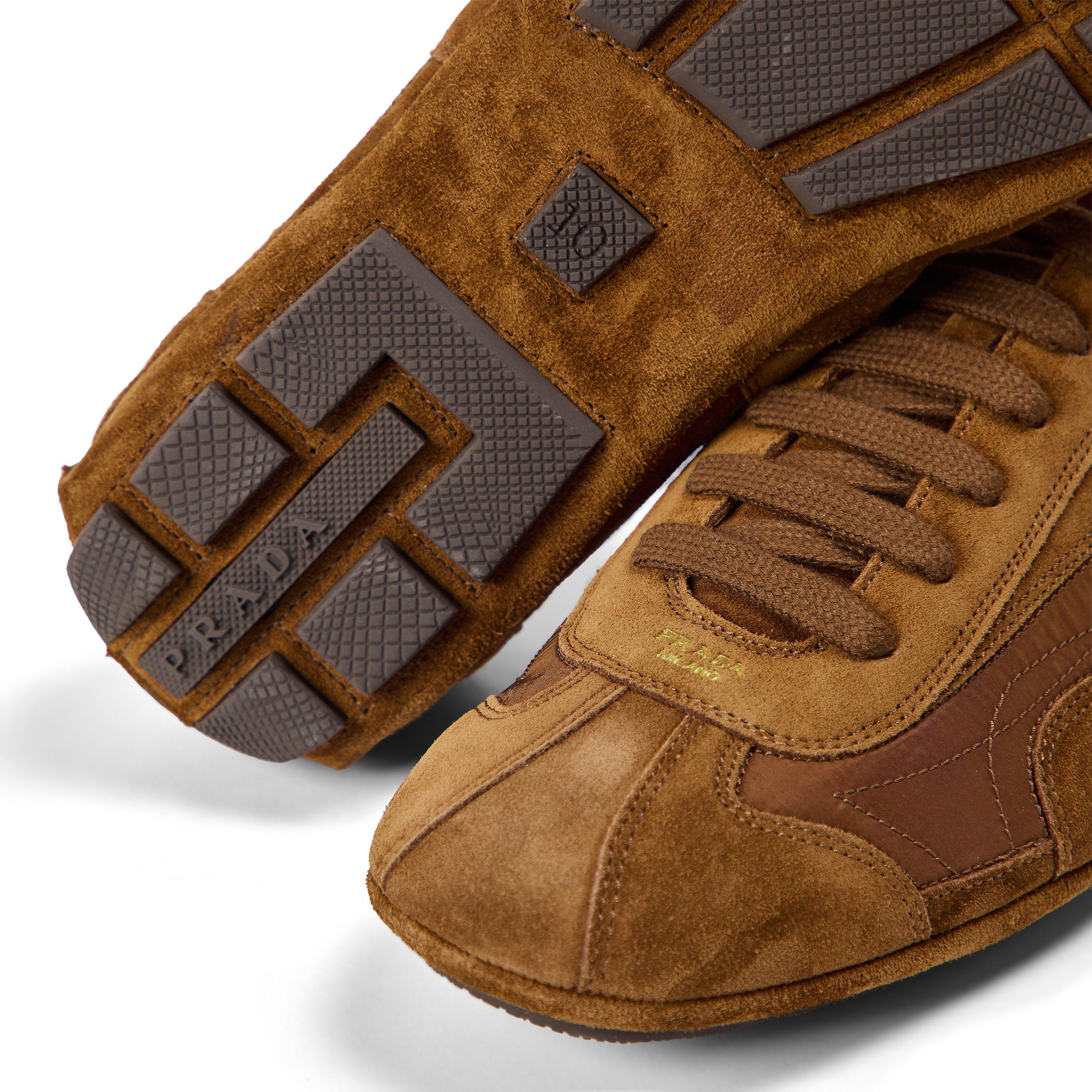 Brown - Prada - Men's Low-Top Trainers - 4