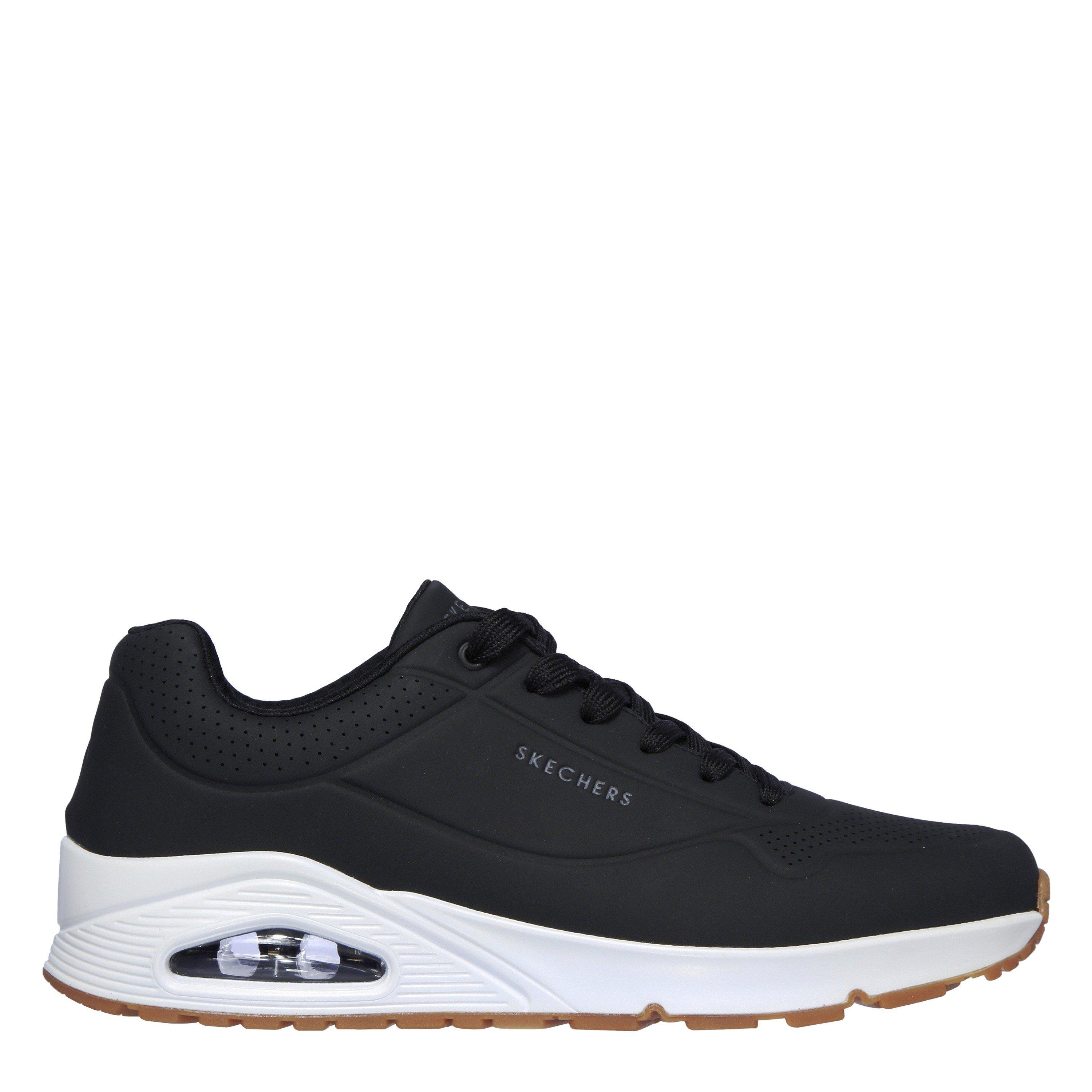 Skechers Men's Uno Stand On Air Trainers - Black/White - 11 (46)