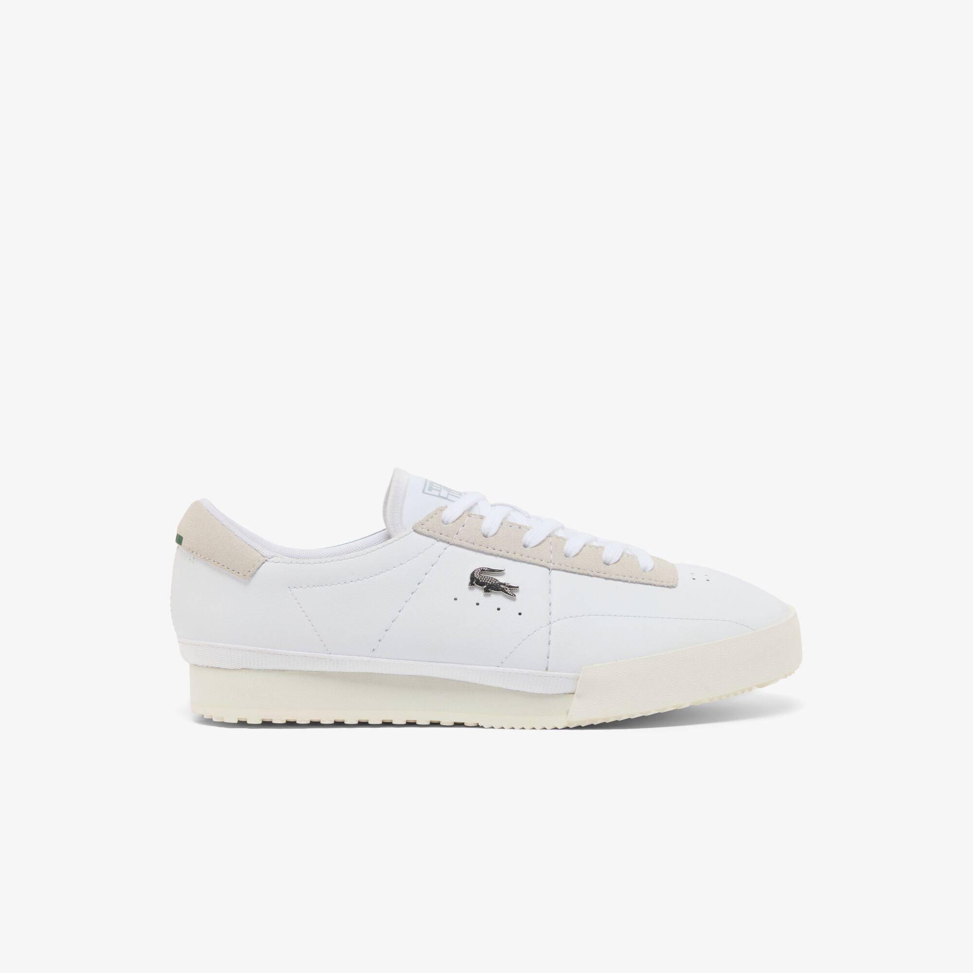 Wht/Off Wht 65T - Lacoste - Men's Aura Leather Low-Top Trainers - 2