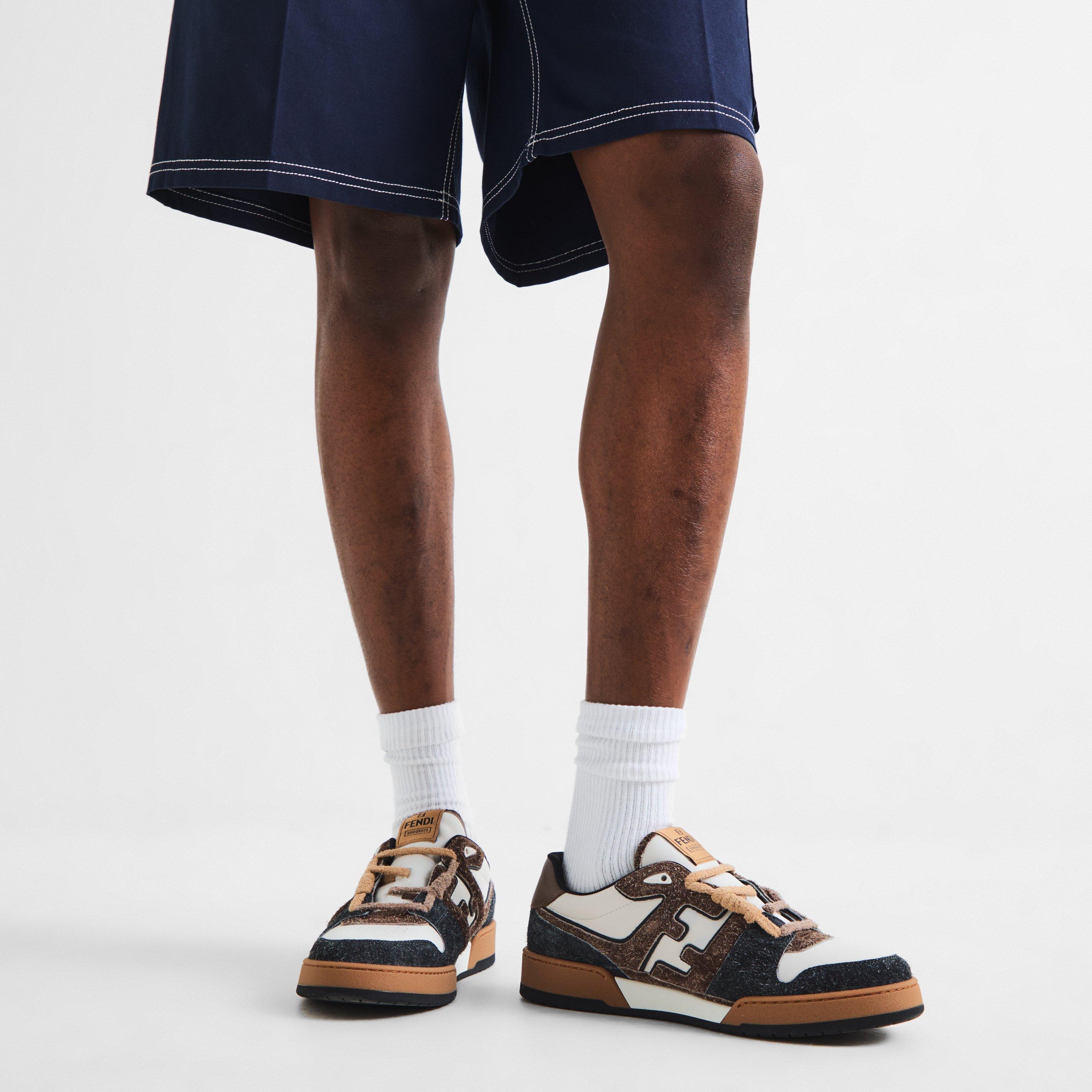 White/Brwn - Fendi - Men's Low-Top Trainers - 3