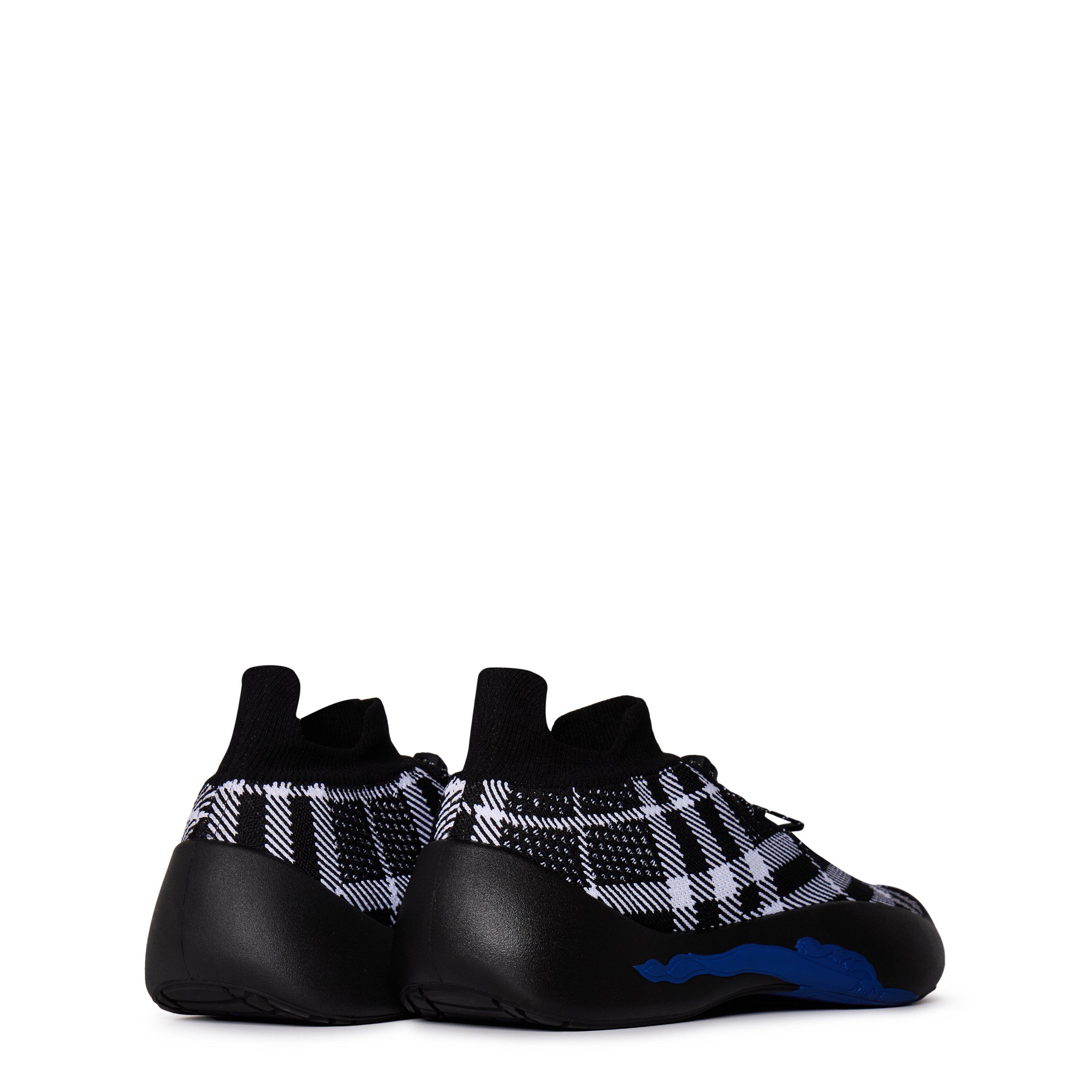 Eclipse Check - Burberry - Check Knit Neptune Sneakers - 4