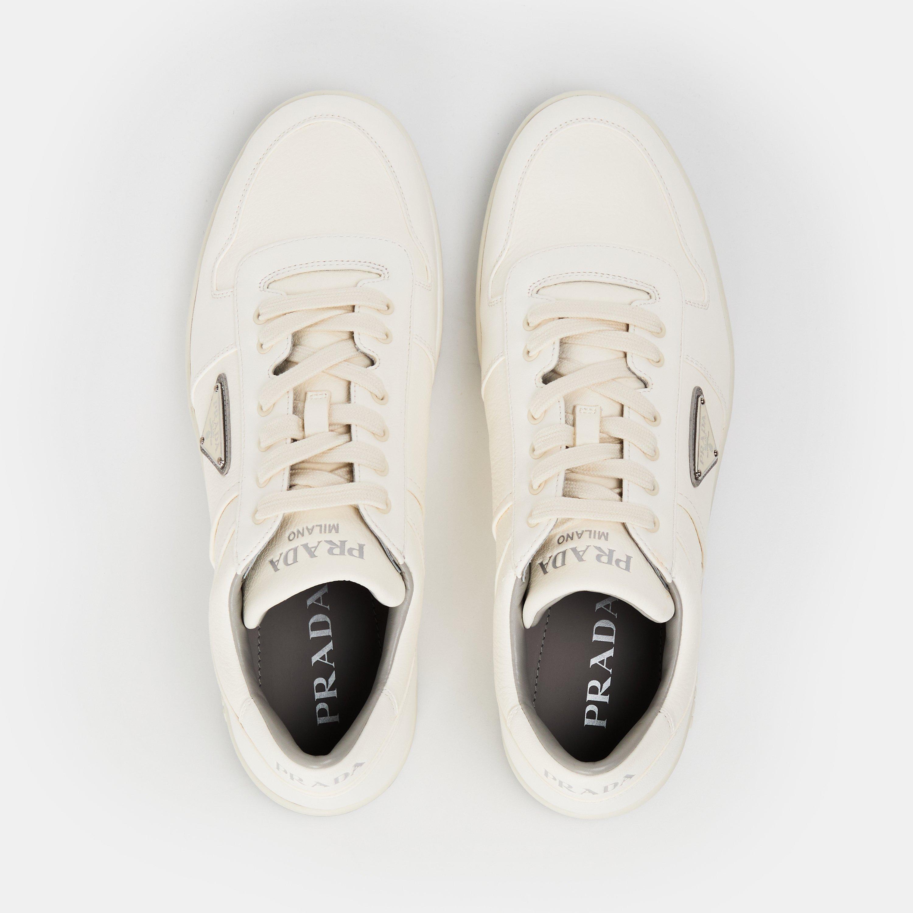 Ivory - Prada - Men's Downtown Low-Top Trainers - 4