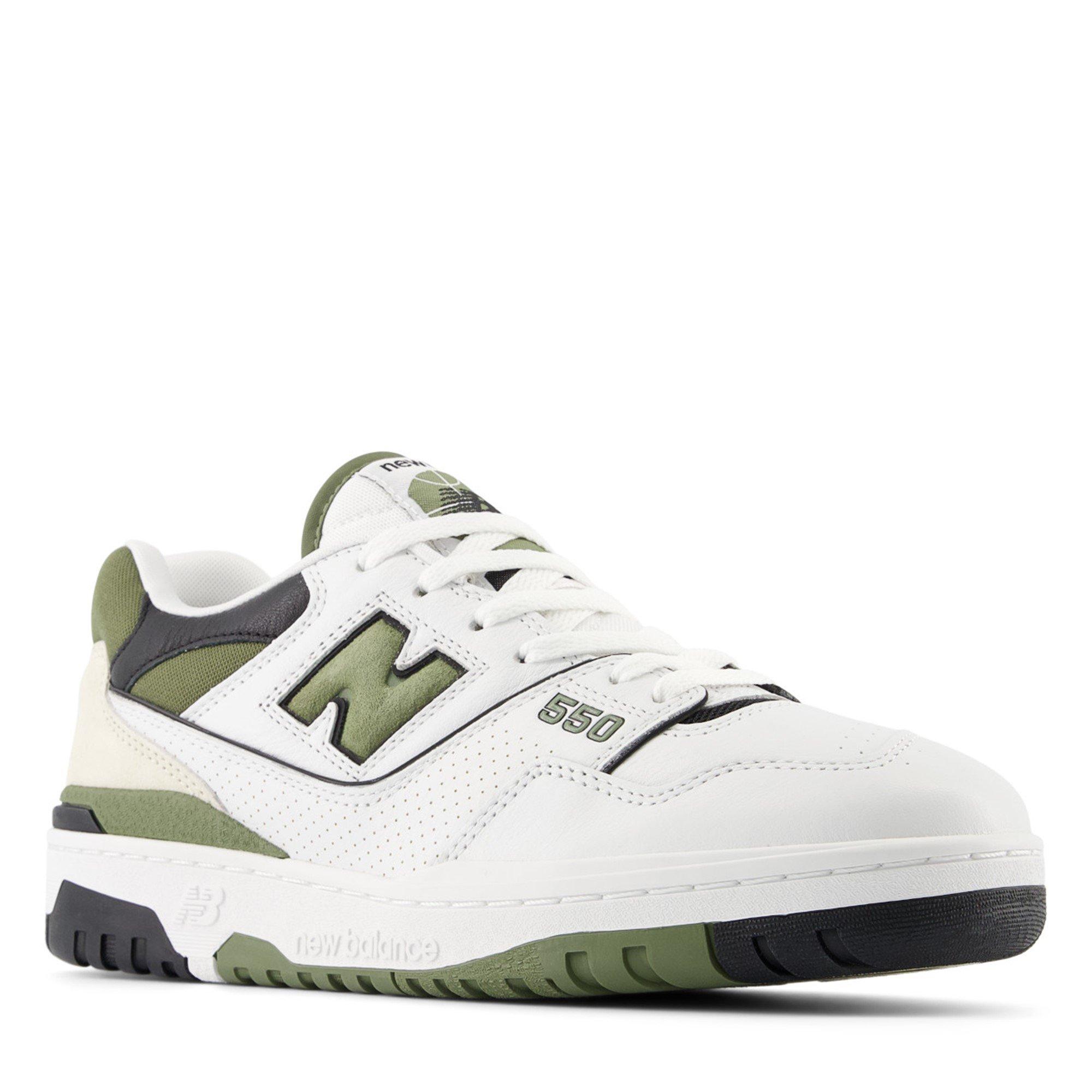 Branco/Cáqui - New Balance - Men's Low-Top Trainers - 4