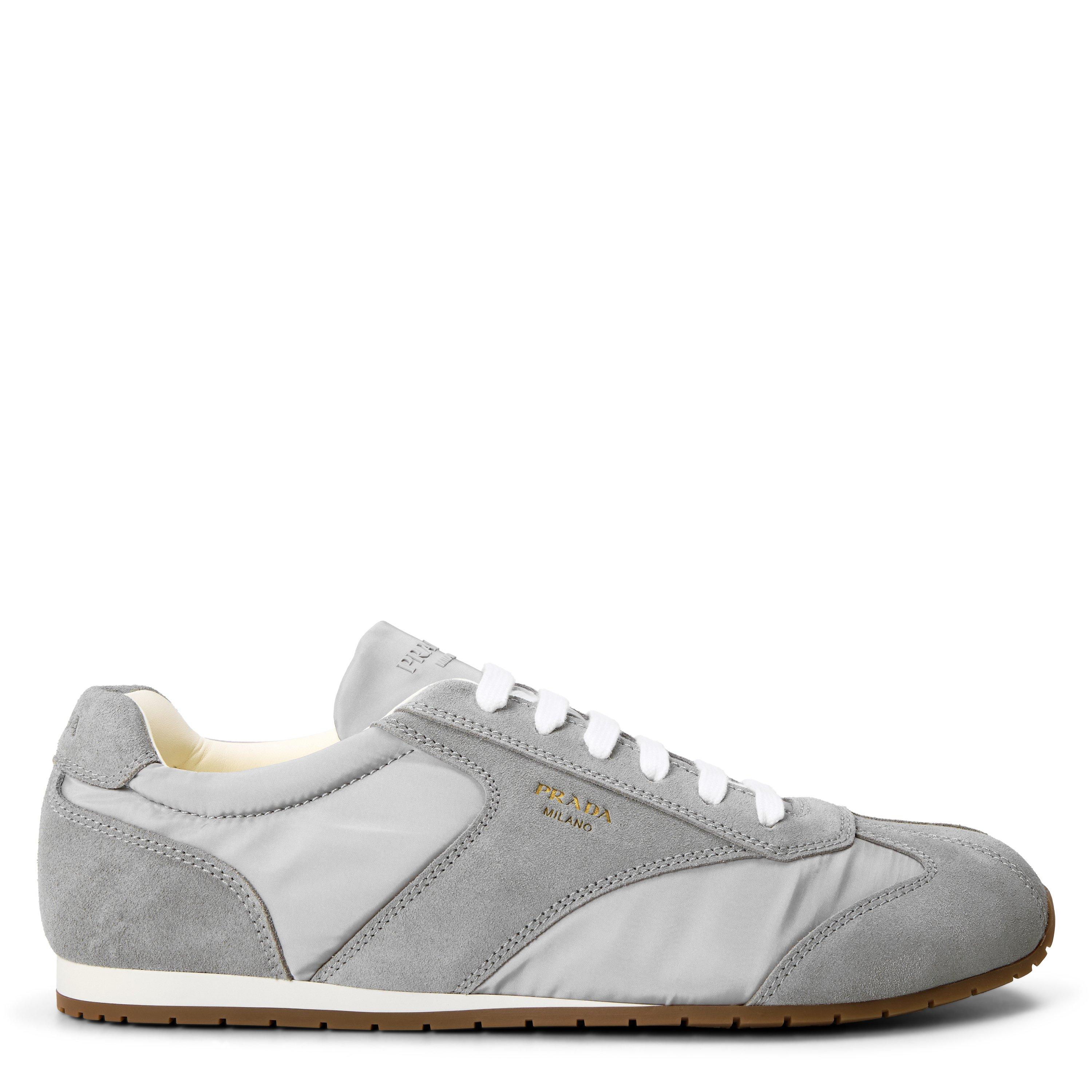 Prada Mens Spark Sneakers - Grey/Grey - Size 10 (45)