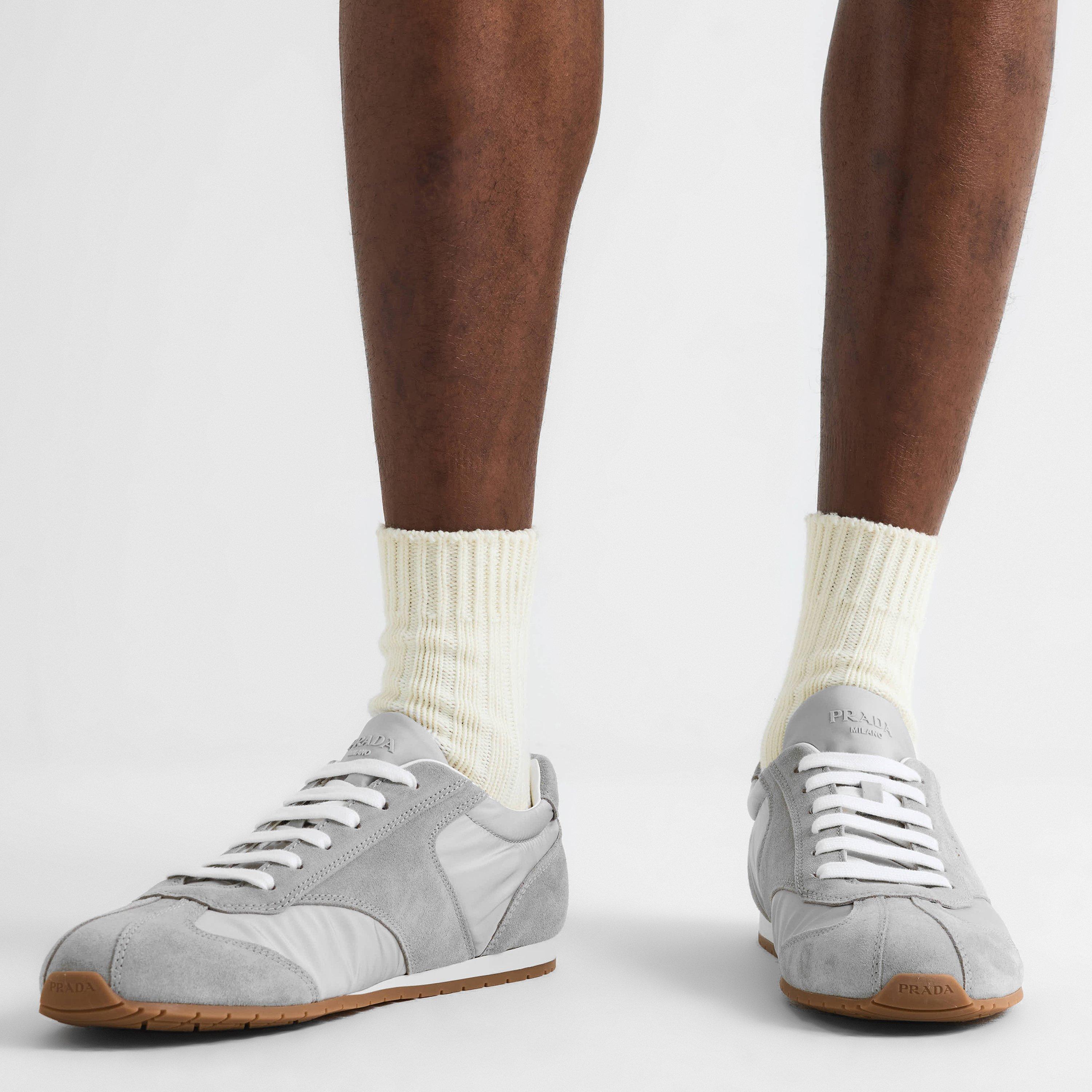 Grey/Grey - Prada - Mens Spark Sneakers - 3
